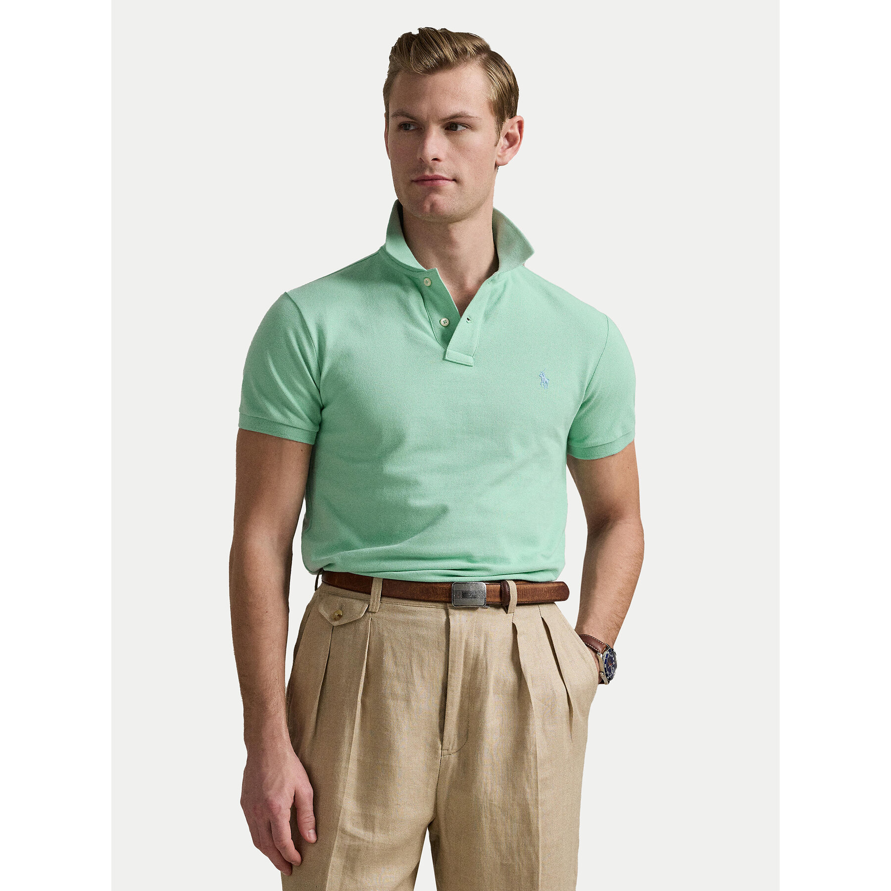 Polo Ralph Lauren Polo 710536856451 Πράσινο Slim Fit