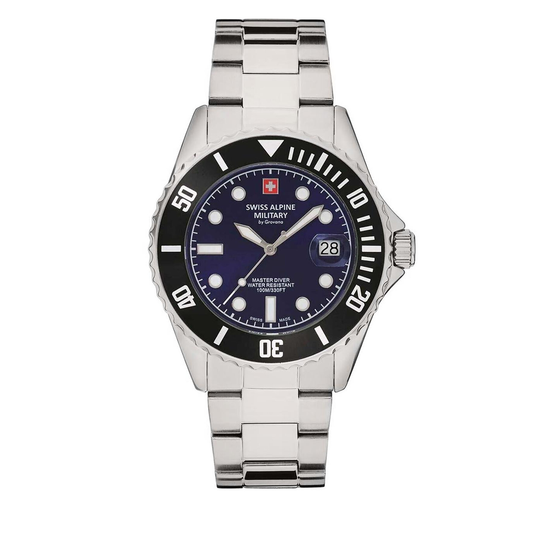 

Годинник Swiss Alpine Military 7053.1138 Silver, Срібний