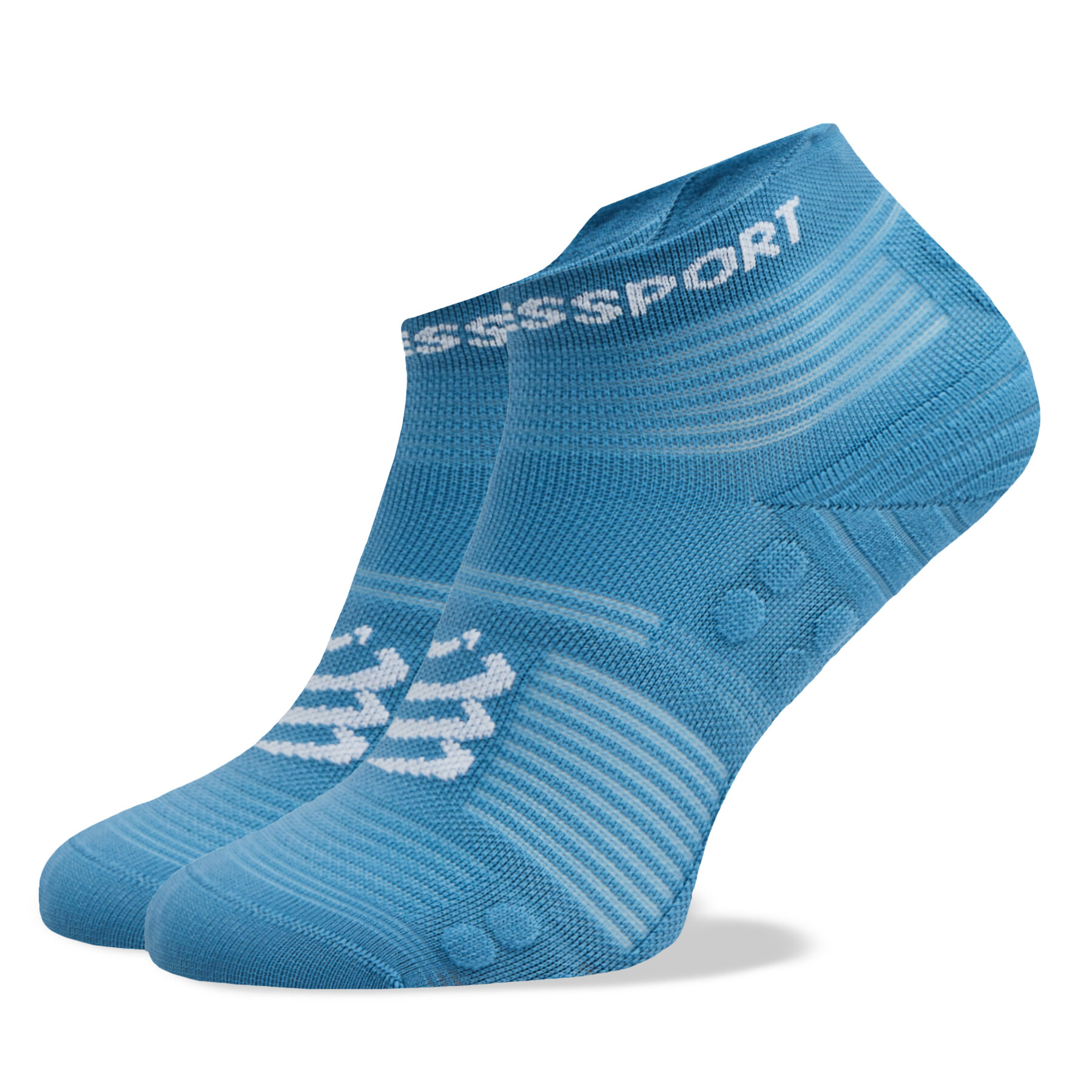 Calcetines cortos unisex Compressport Pro Racing V4.0 Run Low XU00047B Azul