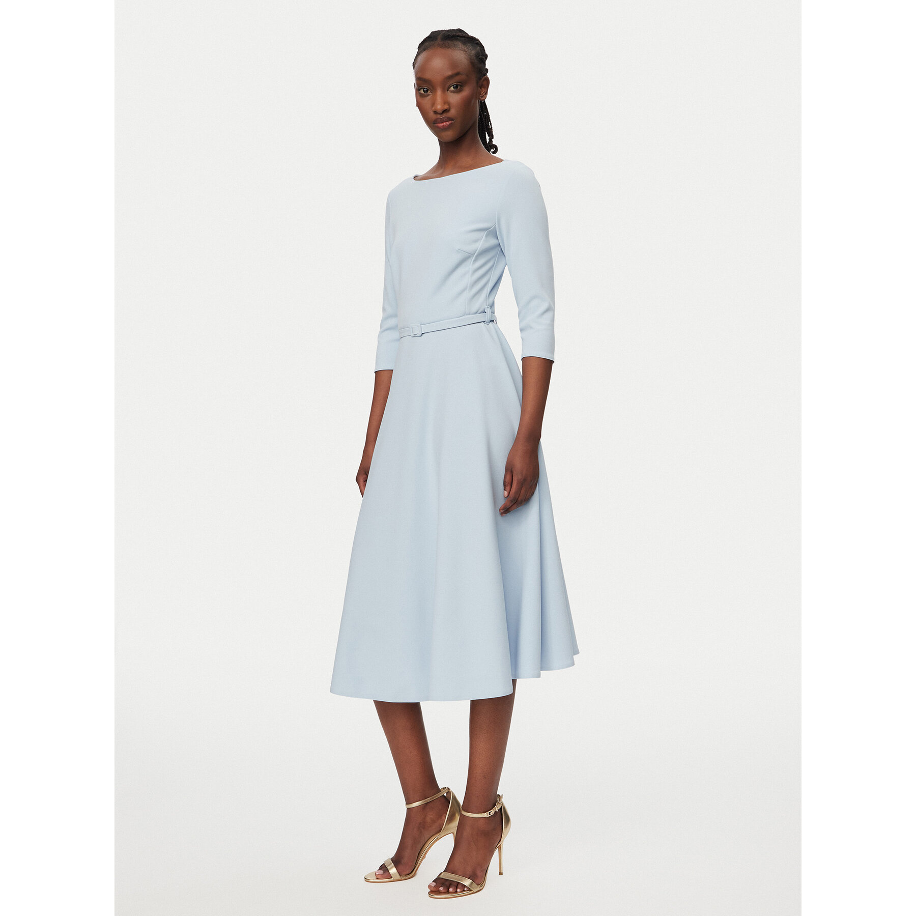 Rinascimento Coctailkleid CFC0127892003 Himmelblau Regular Fit