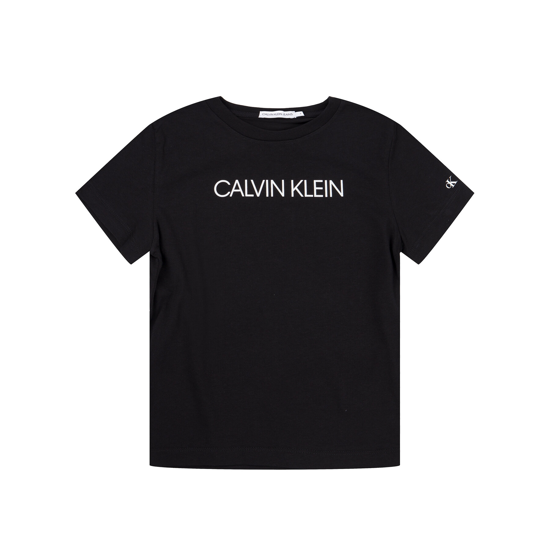 Calvin Klein Jeans T-Shirt Institutional SS IB0IB00347 Λευκό Regular Fit