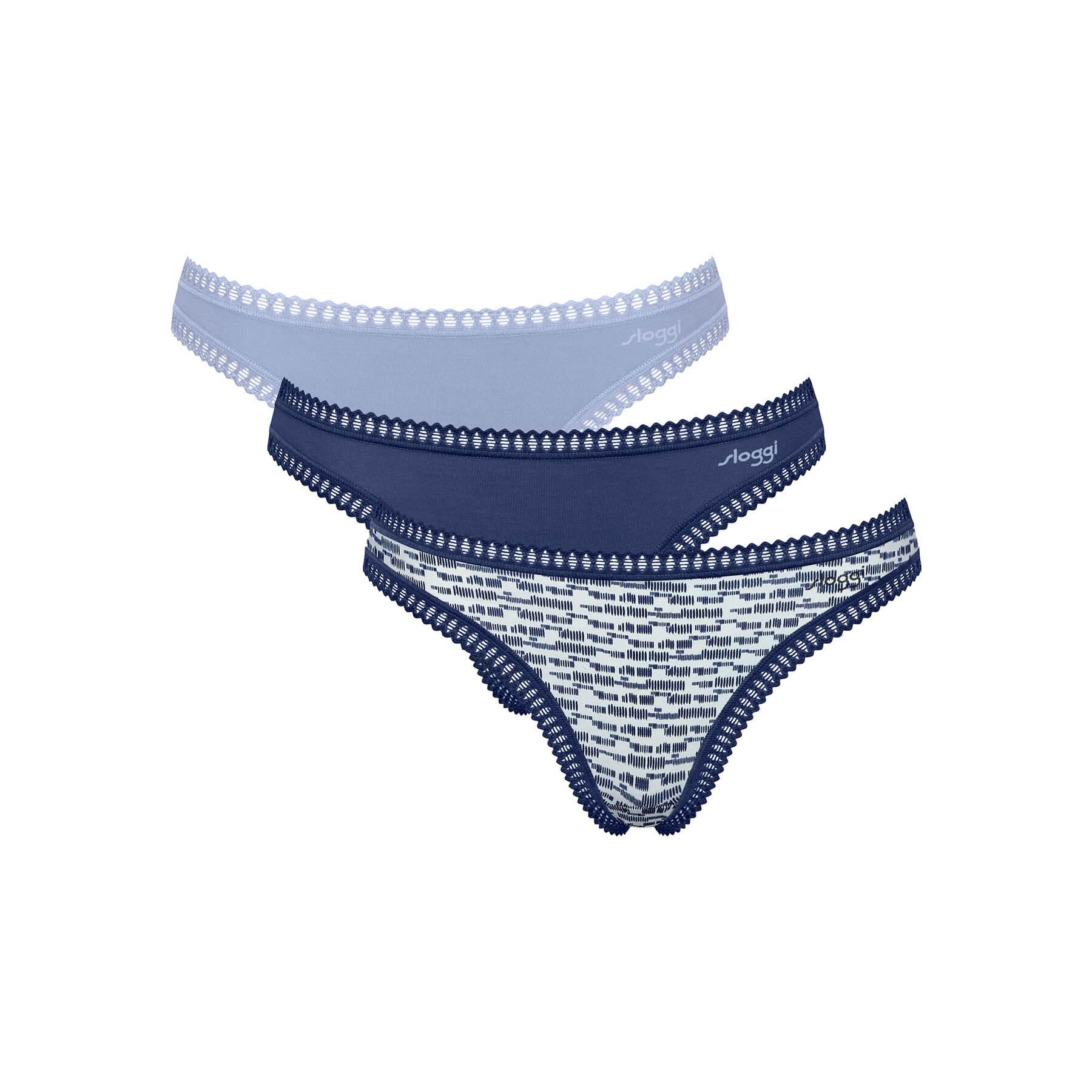 Sloggi Set di perizomi Go Crush 10219704 Blu