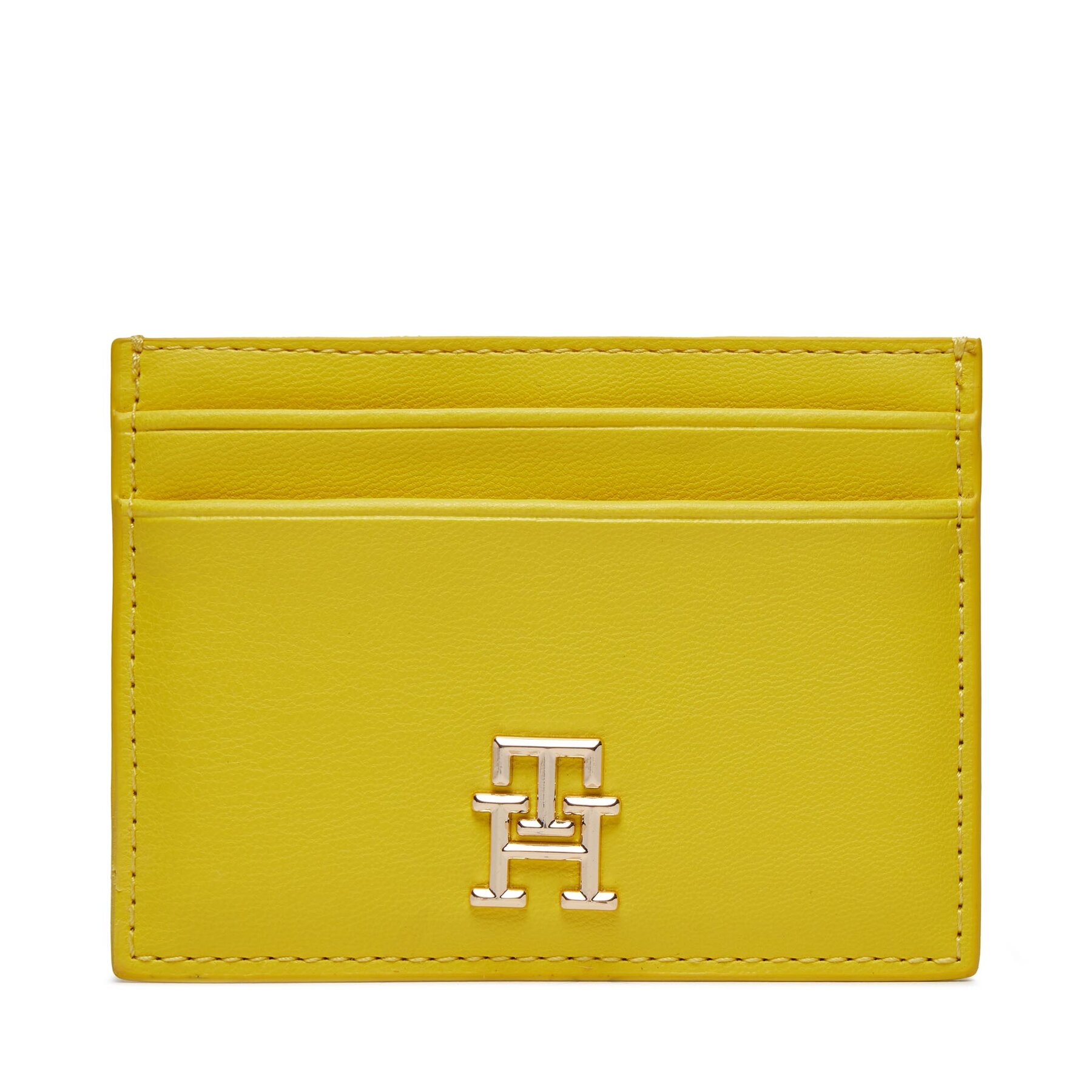 Custodie per carte di credito Tommy Hilfiger Th Central Cc And Coin Giallo, Taglia 00, taglia : 00