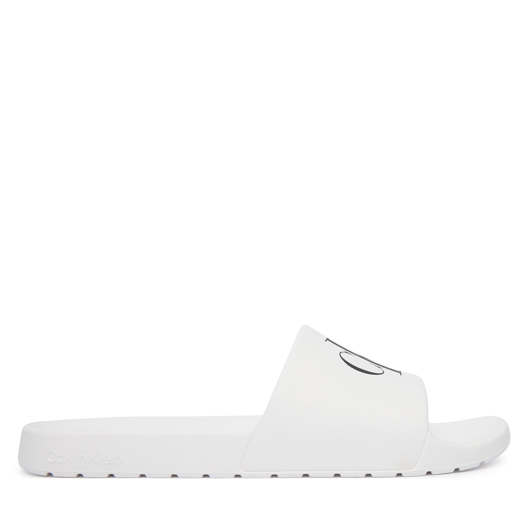 Natikače Calvin Klein 3 Slide Molded Eva HM0HM02335 Bijela