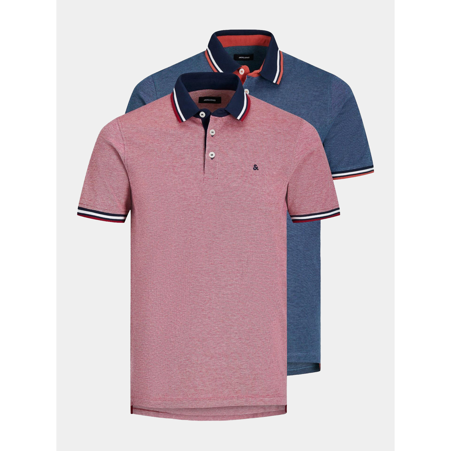 Jack & Jones Komplet polo majic﻿ Paulos 12191216 Pisana Slim Fit