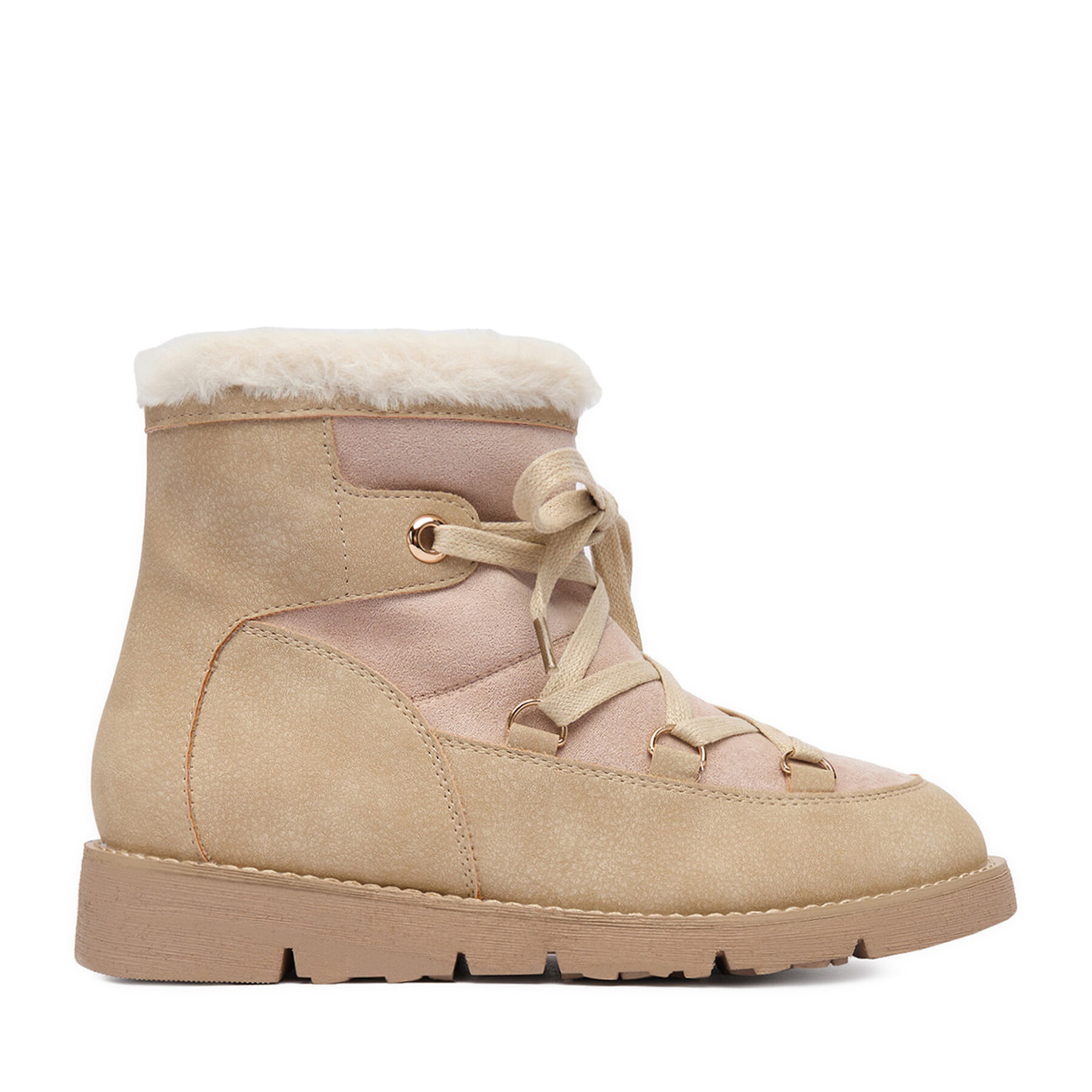 Snehule DeeZee 17125-1-BEIGE PU Béžová