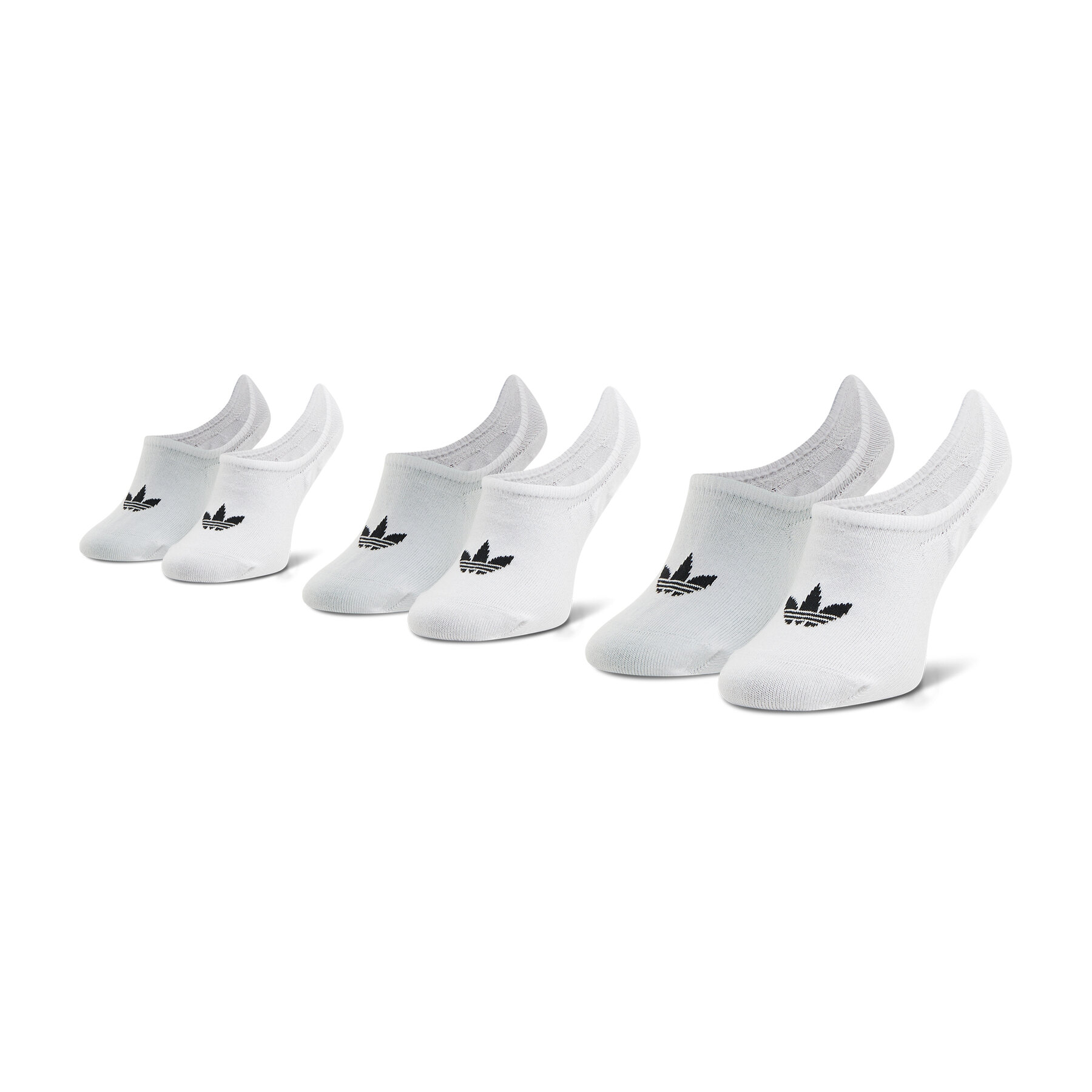 adidas Σετ 3 ζευγάρια κάλτσες σοσόνια unisex adidas No-Show Socks 3P FM0676 Λευκό
