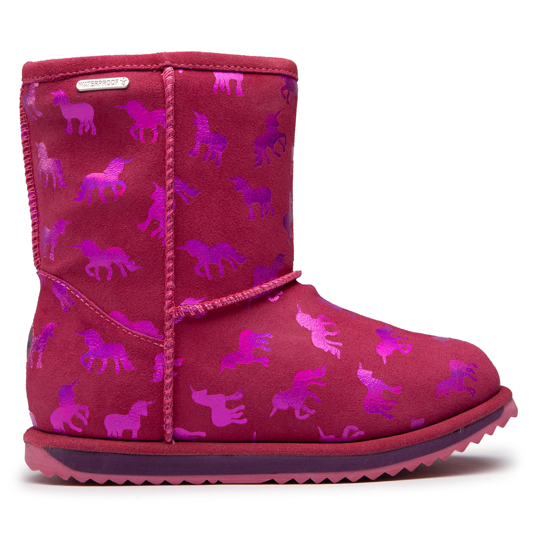 EMU Australia Μπότες Χιονιού EMU Australia Rainbow Unicorn Brumby K12373 Ροζ