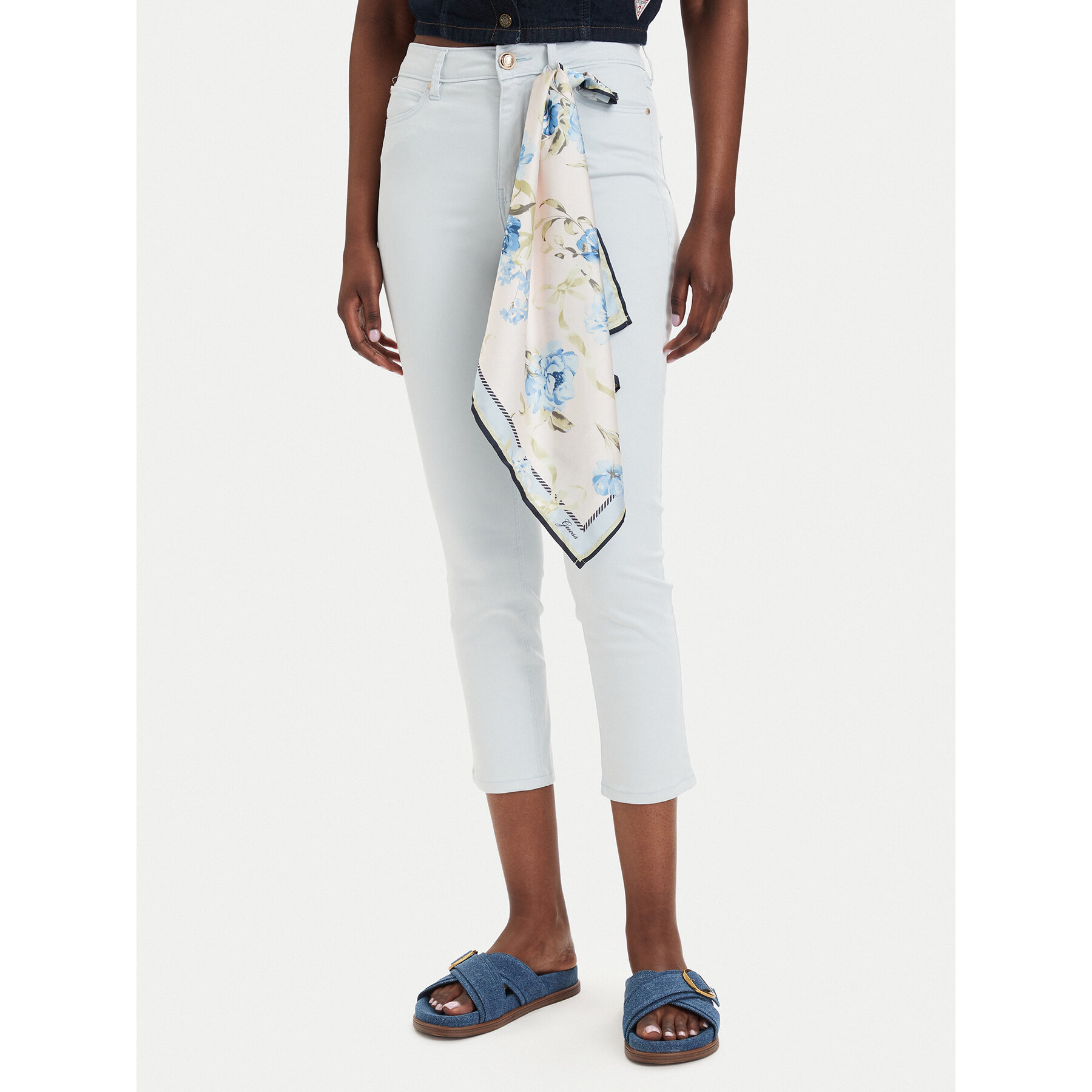 Guess Jeans W5GA91 W93CM Hellblau Skinny Fit