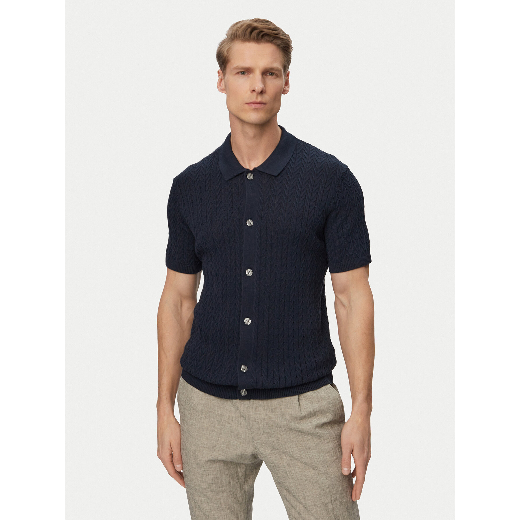 JOOP! Hemd Tristao 30101510 Dunkelblau Regular Fit