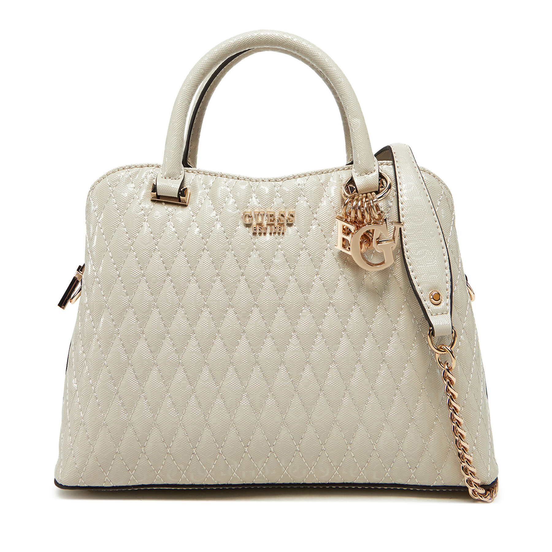 Geantă Guess HWGG96 26060 Écru