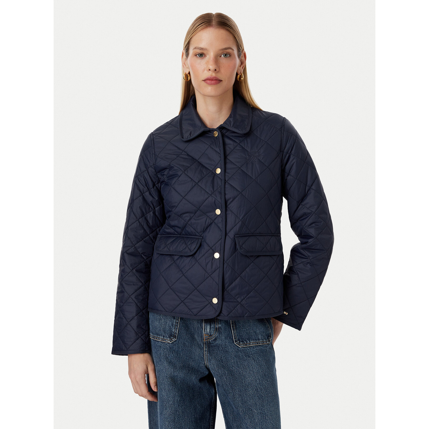 Tommy Hilfiger Übergangsjacke WW0WW50936 Dunkelblau Slim Fit