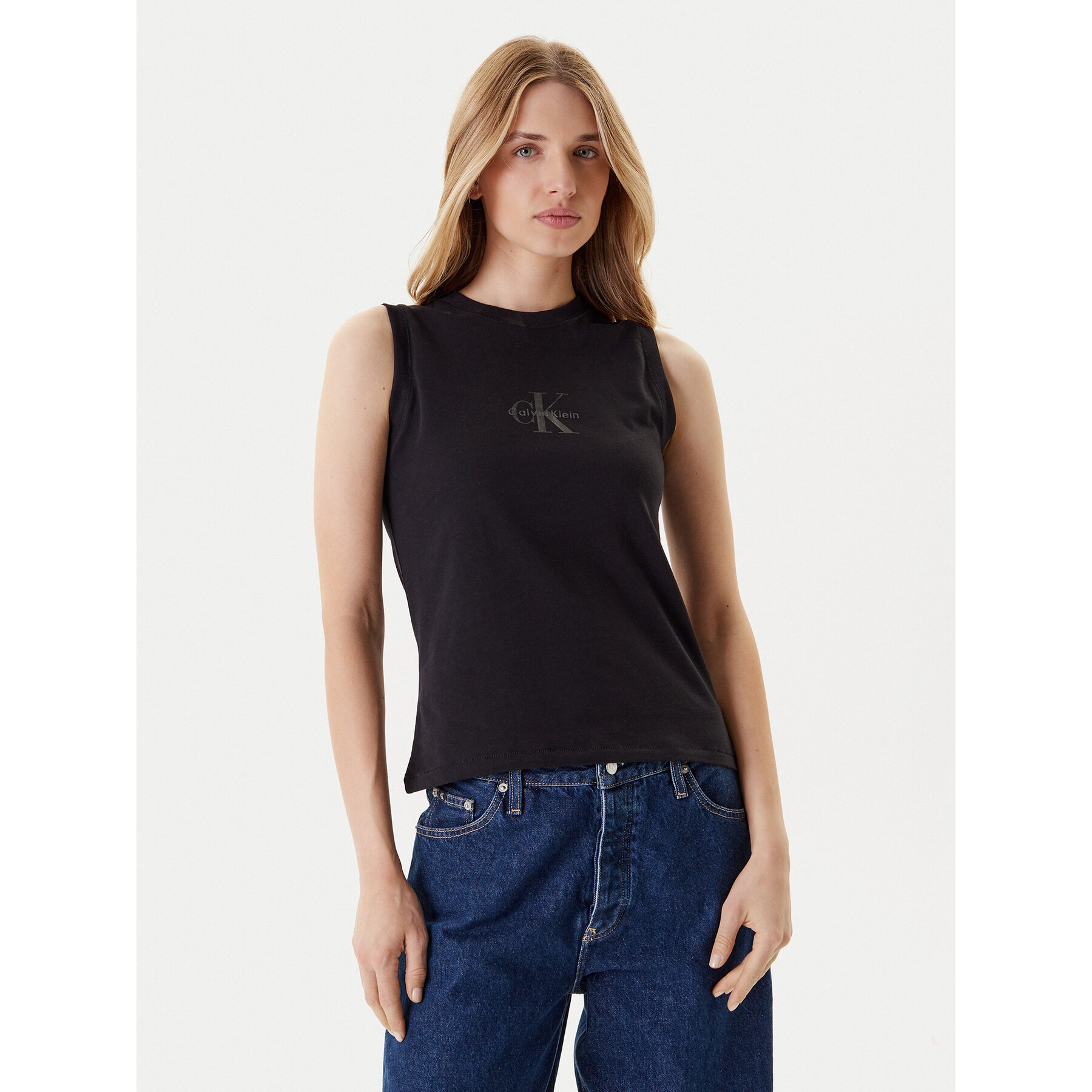 Calvin Klein Jeans Felső LV047C852G Fekete Regular Fit