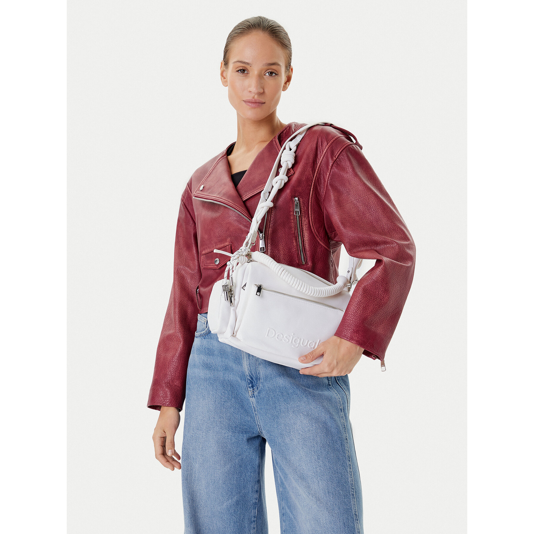 Дамска чанта Desigual 25SAXPBE Бял