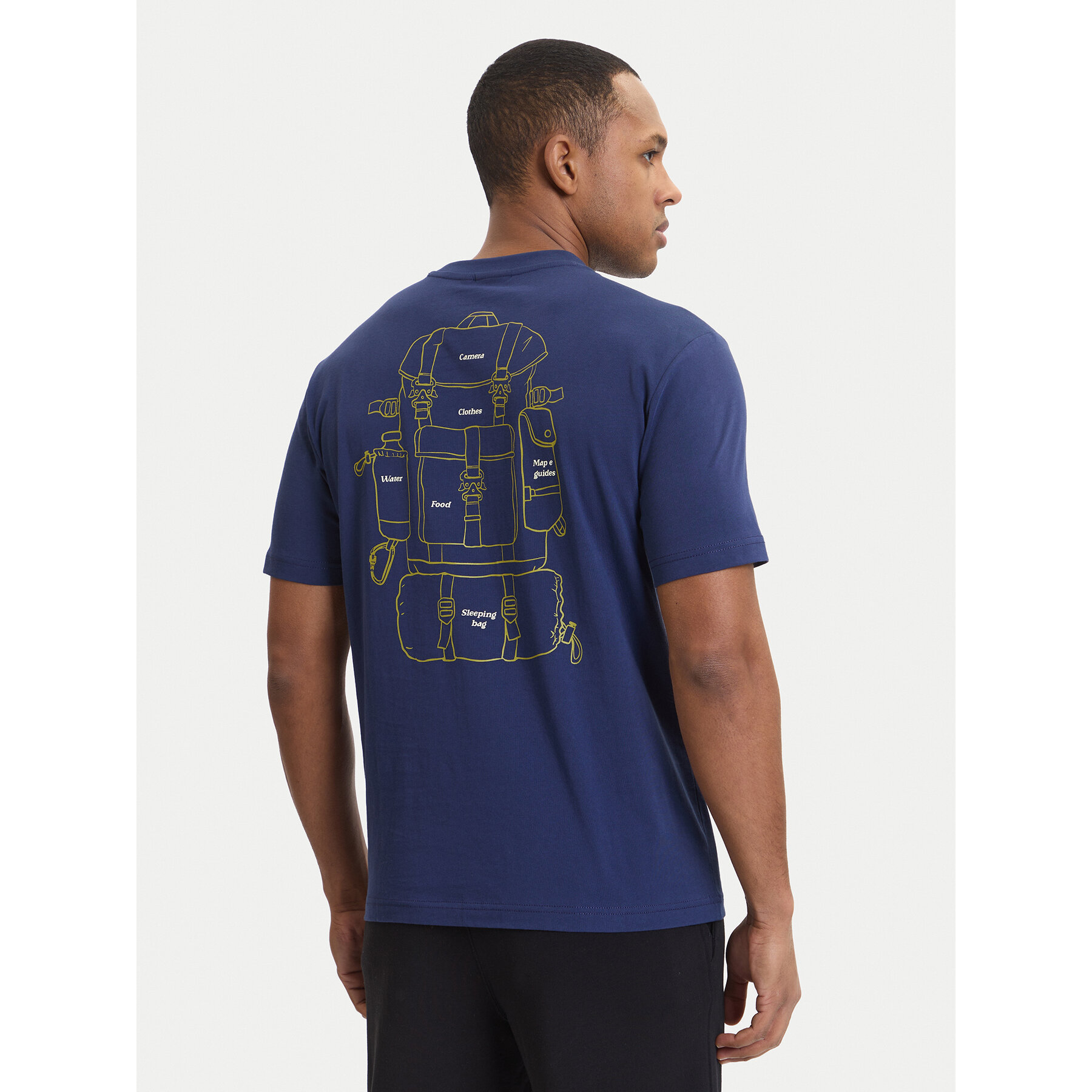Napapijri T-Shirt S-Flint NP0A4FZZ Dunkelblau Regular Fit