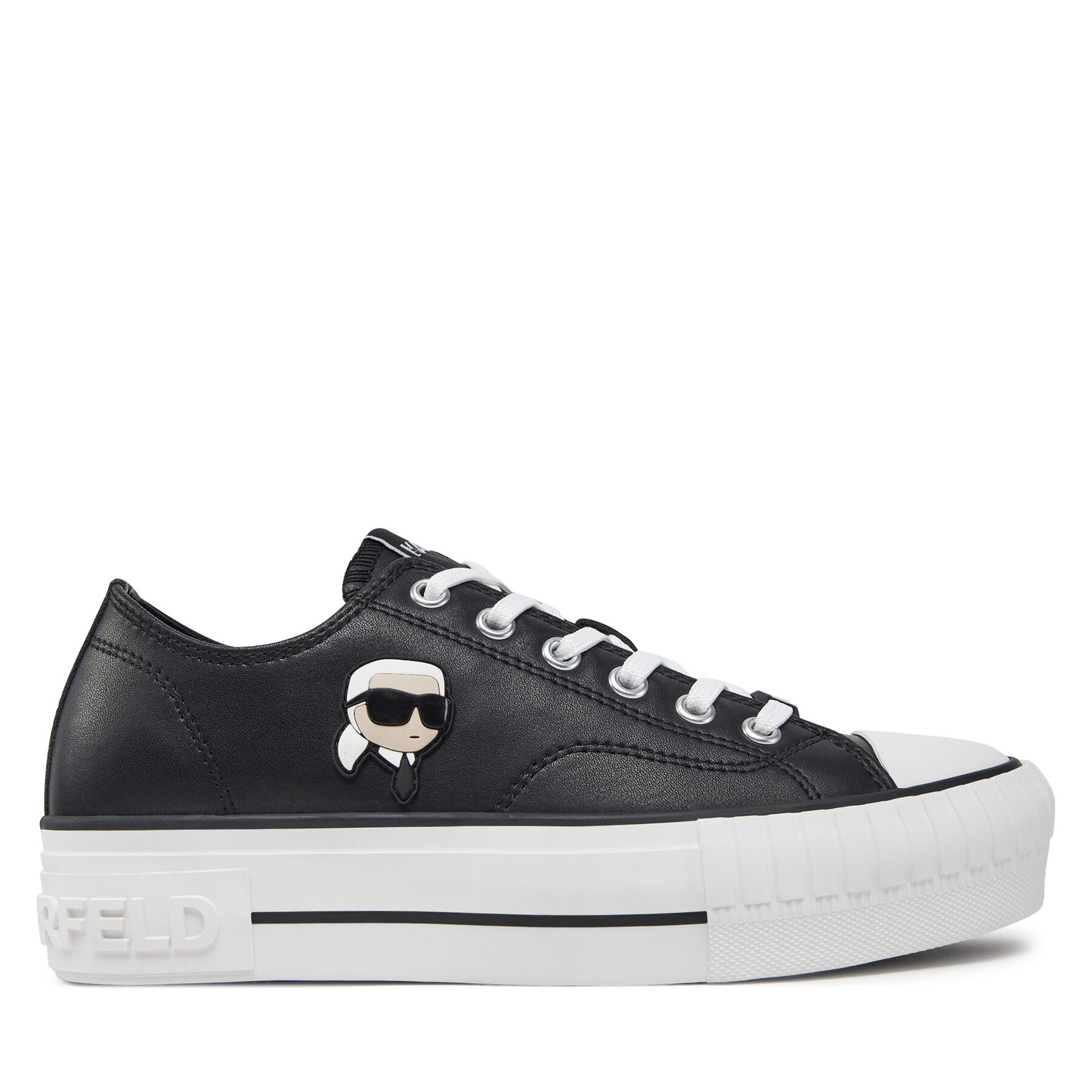 Plátenky KARL LAGERFELD Kampus Max KL60425T Čierna