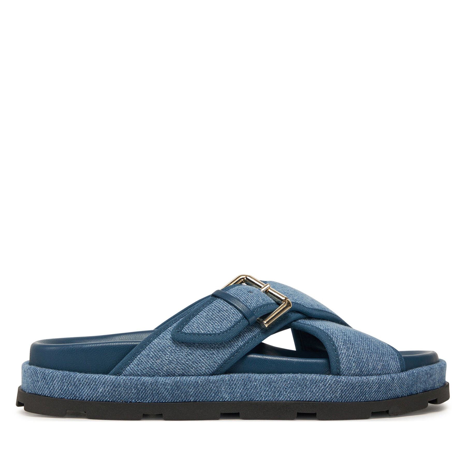 Damskie Klapki Pollini, Rozmiar 38 Granatowy SA28094G1MTQ0707