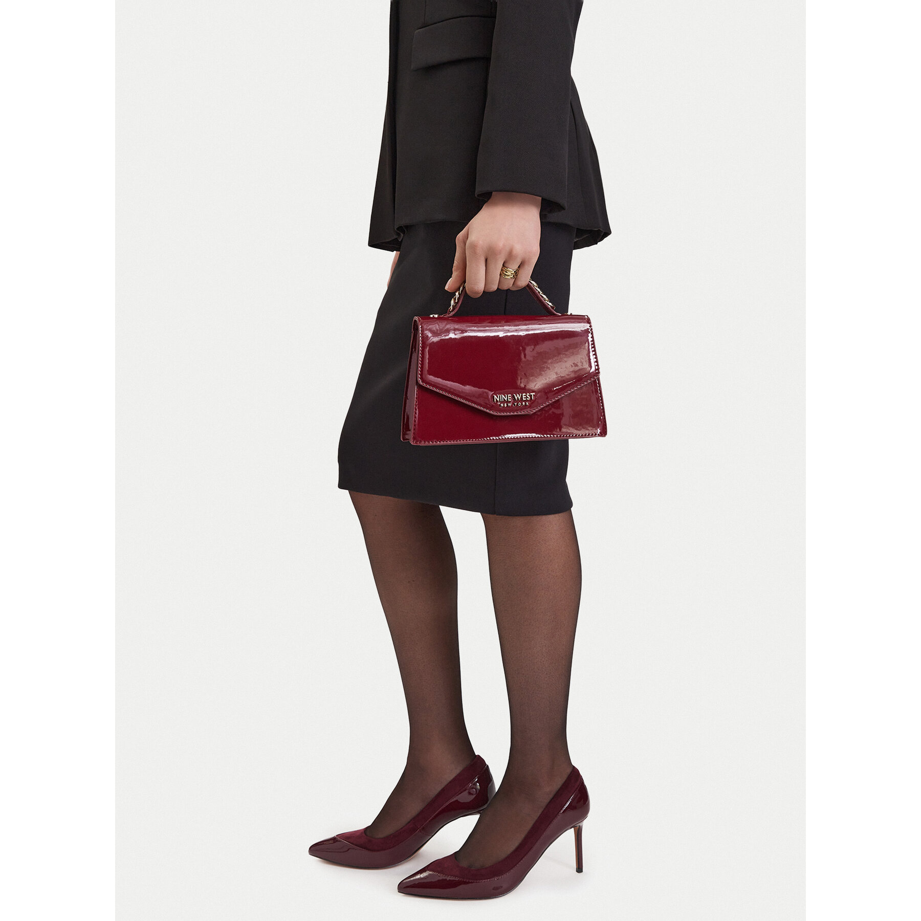Geantă Nine West CEO-LUSTED ROAD-LH22260 Vișiniu