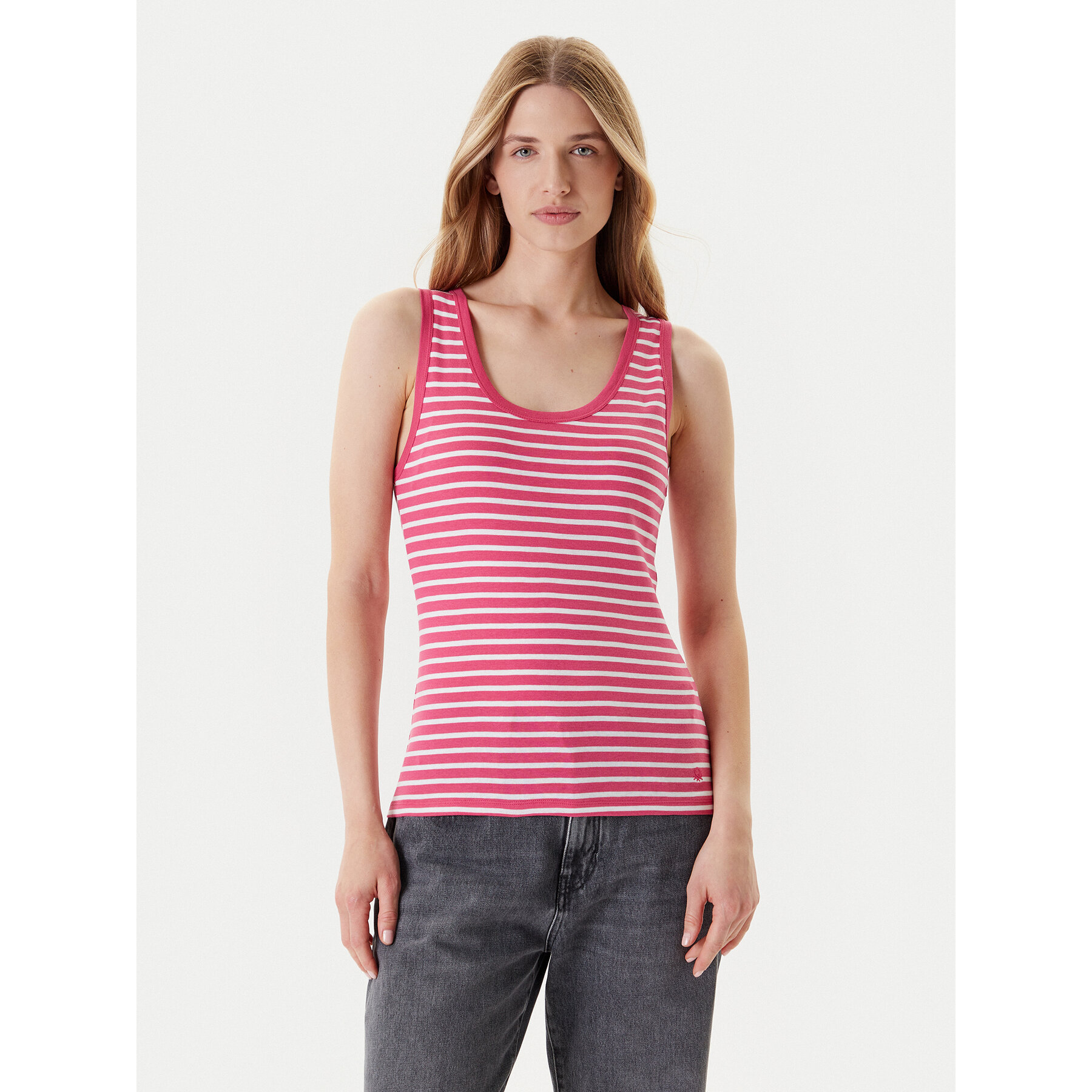 United Colors Of Benetton Felső 30YSDH010 Rózsaszín Regular Fit