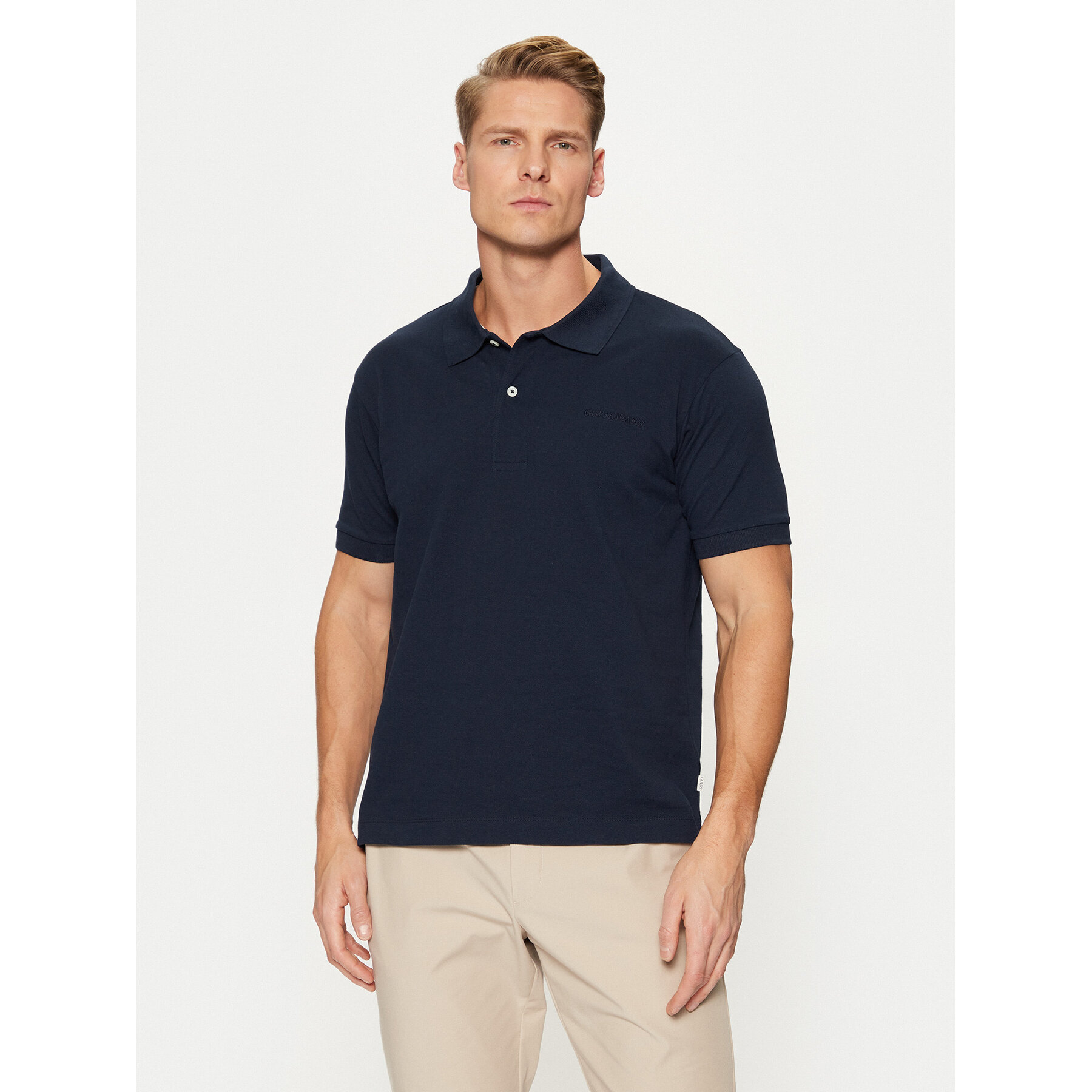 Guess Jeans Polo M4BP29 KCJV1 Tamnoplava Regular Fit