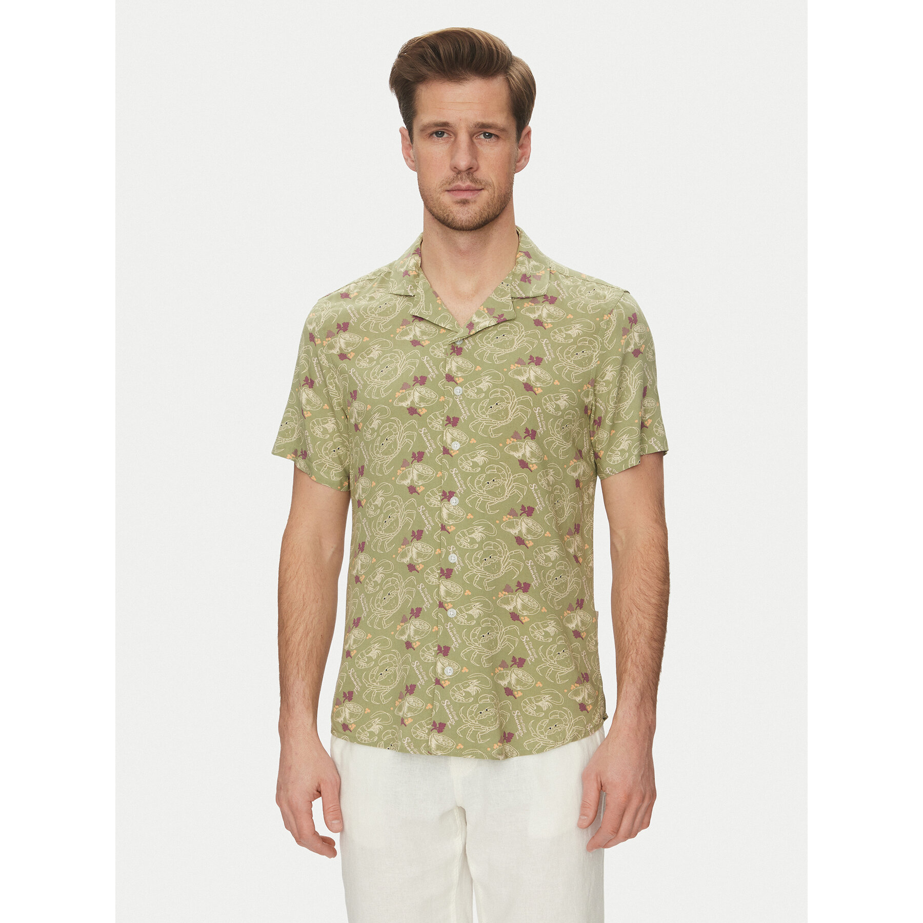 Blend Hemd 20718227 Grün Regular Fit