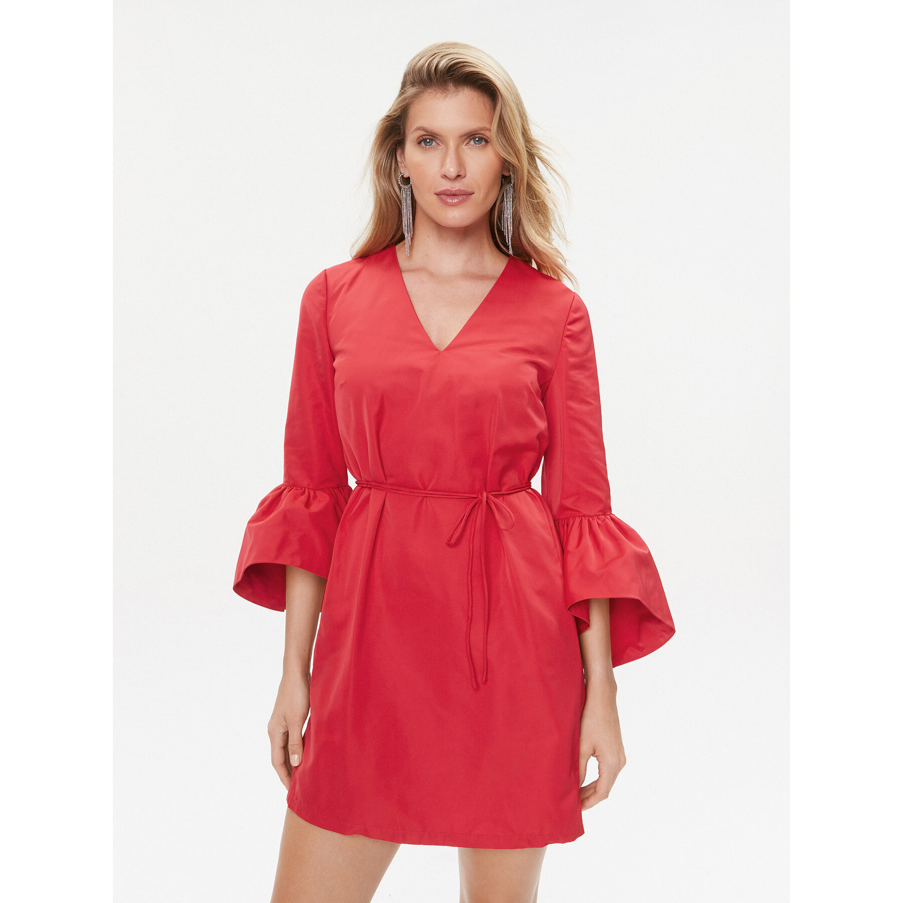 TWINSET Coctailkleid 232TT2490 Rot Regular Fit