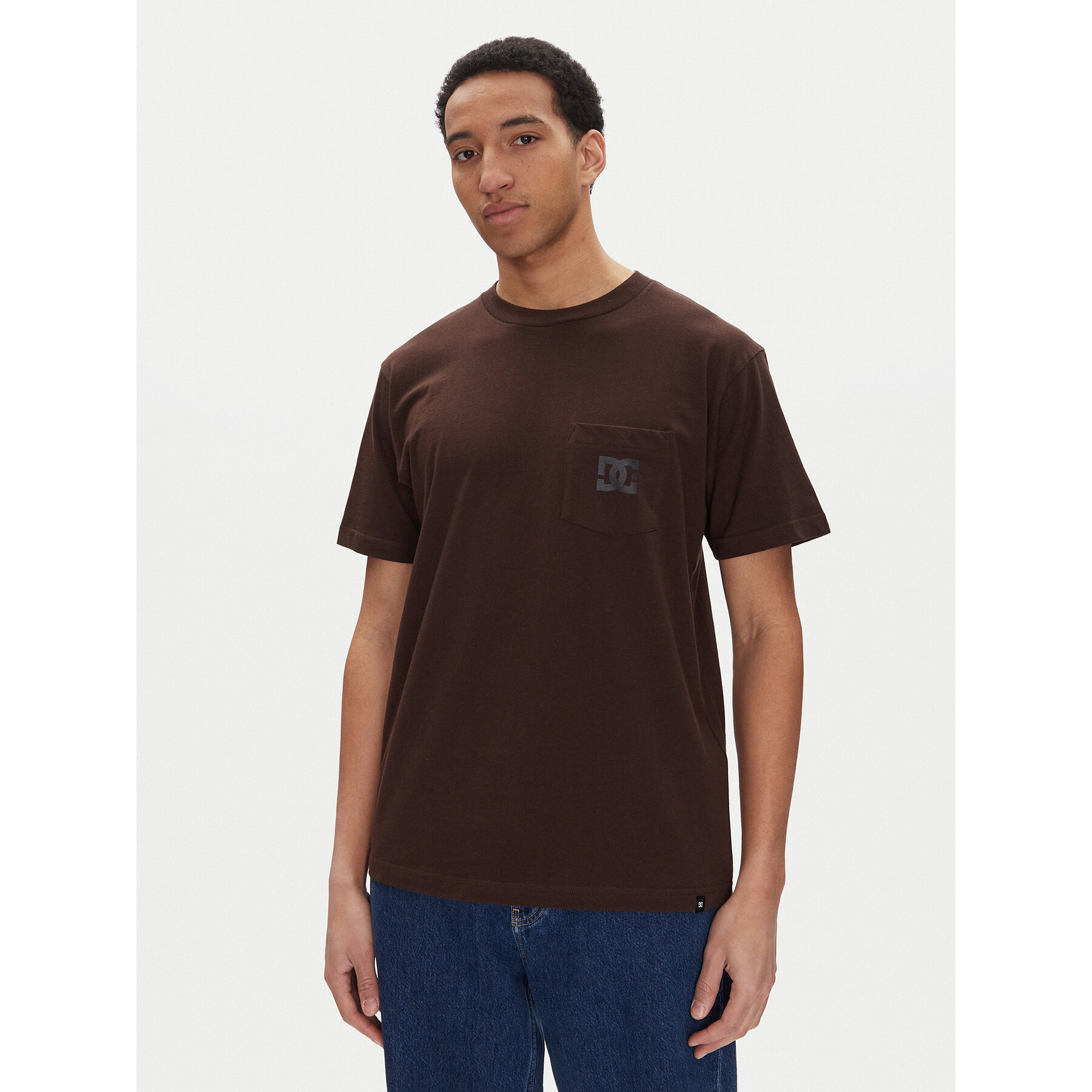 DC Shoes Majica ADYZT05377 Rjava Heritage Fit