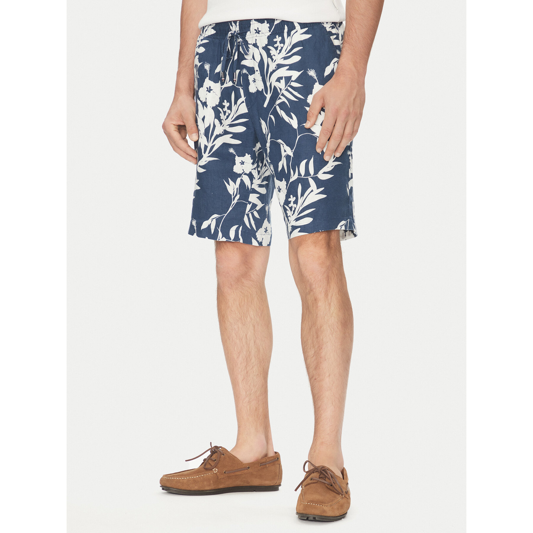 Tommy Hilfiger Stoffshorts Harlem MW0MW38847 Dunkelblau Regular Fit