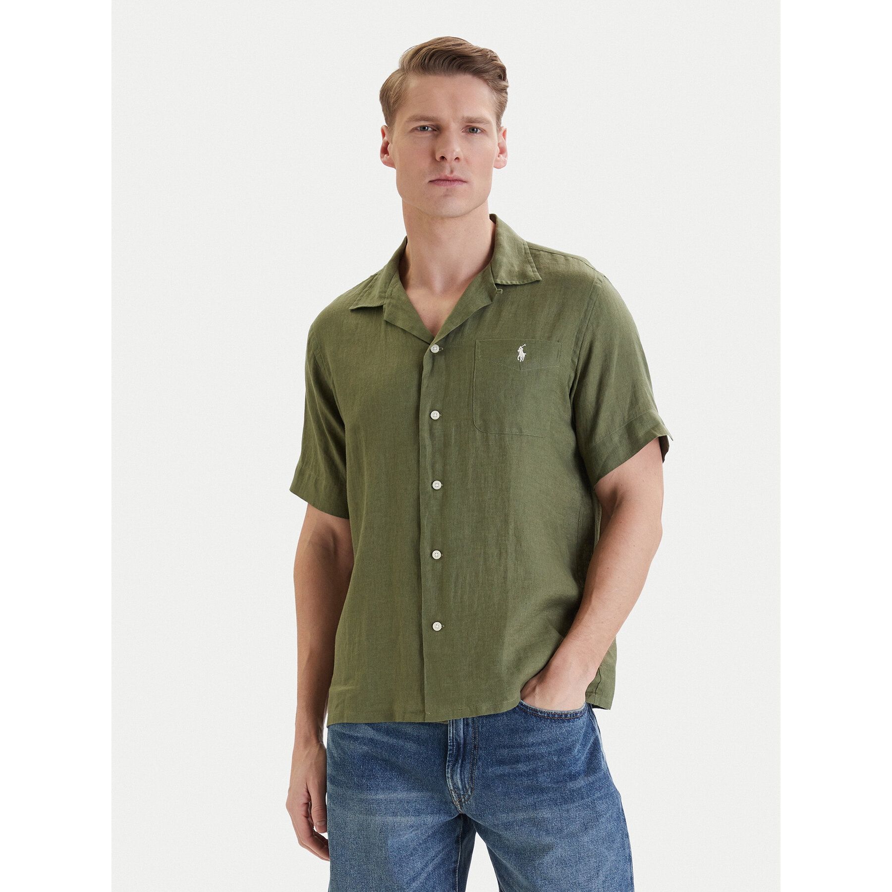 Polo Ralph Lauren Hemd 710966421501 Grün Regular Fit