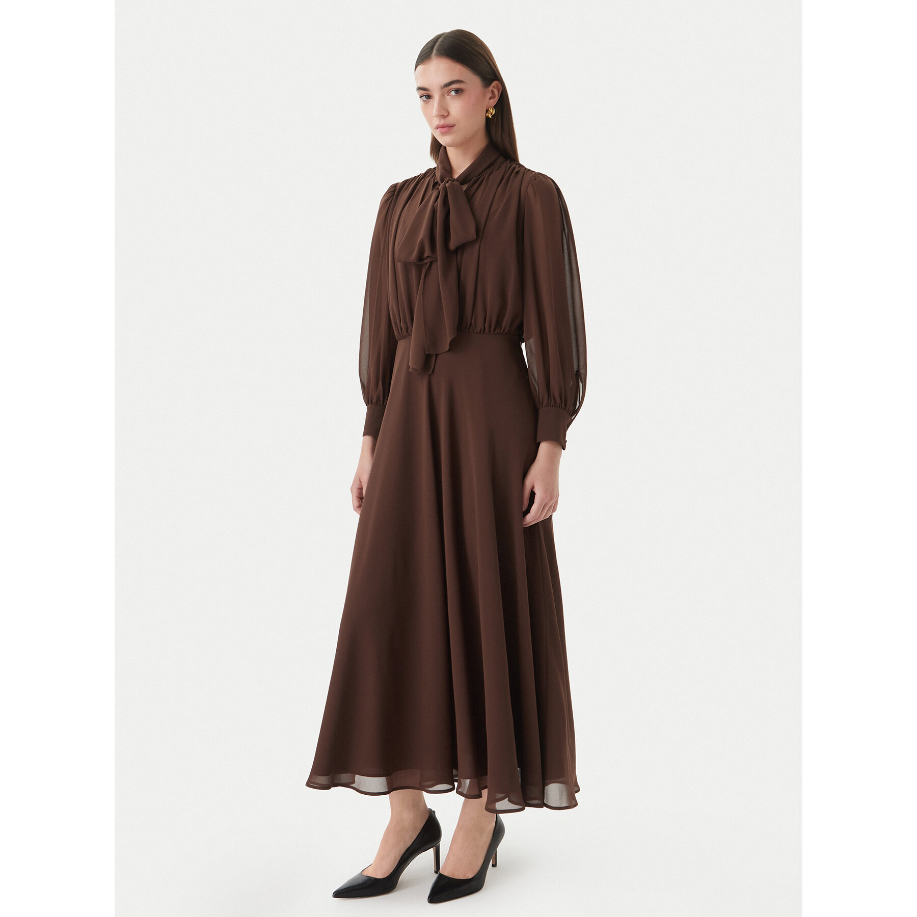 Marella Coctailkleid Giovane 2613221093 Braun Regular Fit