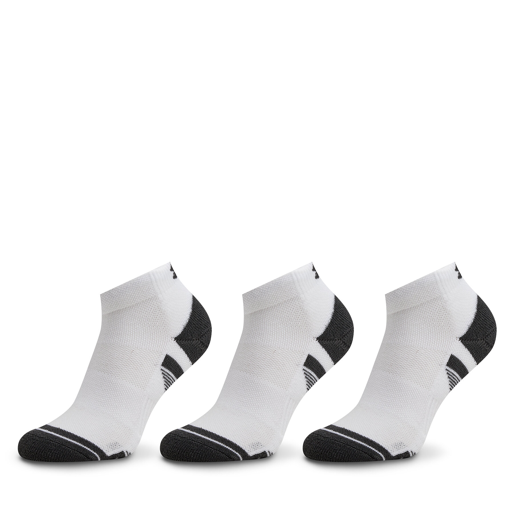 3 pár unisex bokazokni Under Armour, Méret: 47.50, Fehér, Ua Performance Tech 3Pk Low 1379504-100