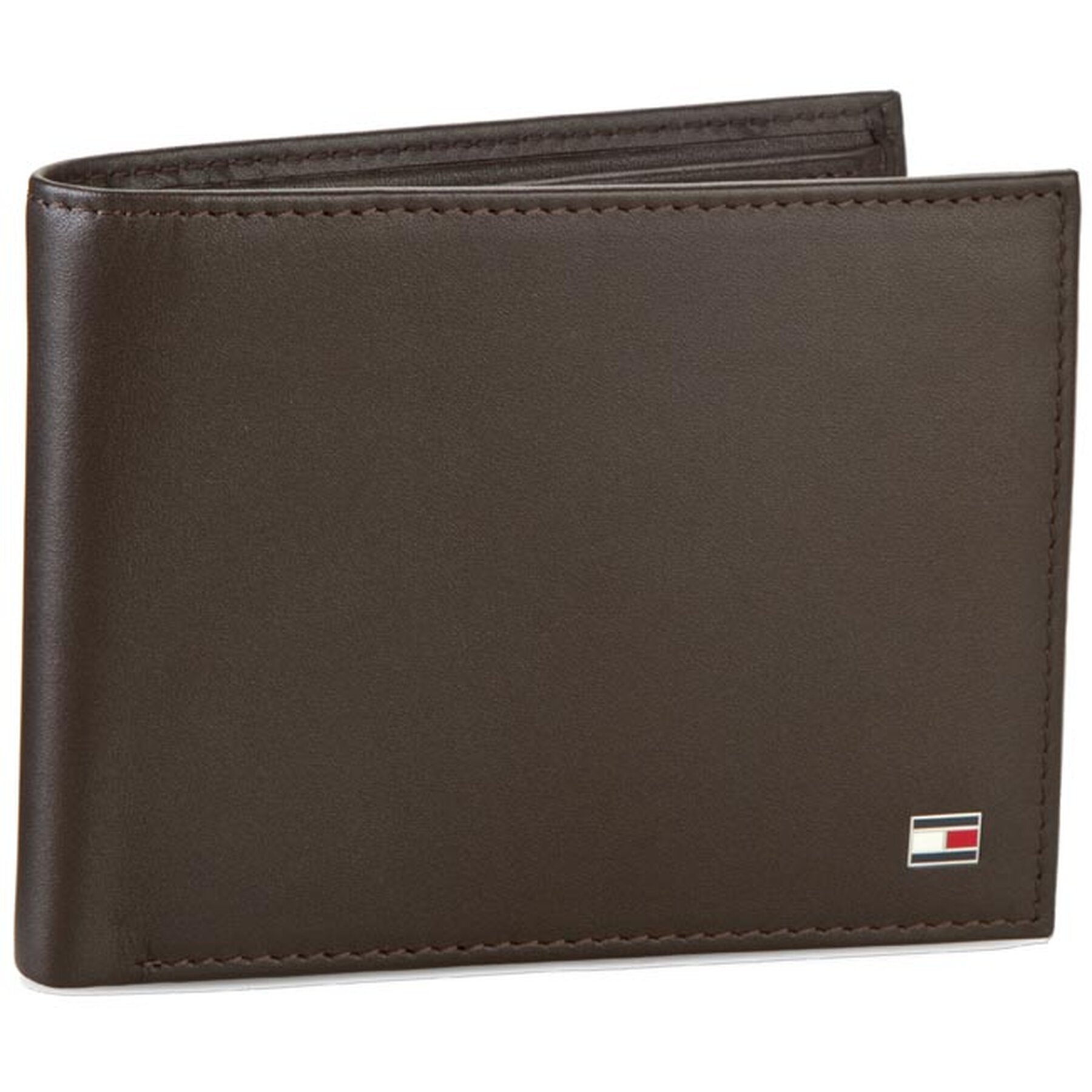 Duży Portfel Męski Tommy Hilfiger Brązowy Eton Cc Flap And Coin Pocket AM0AM00652/83362