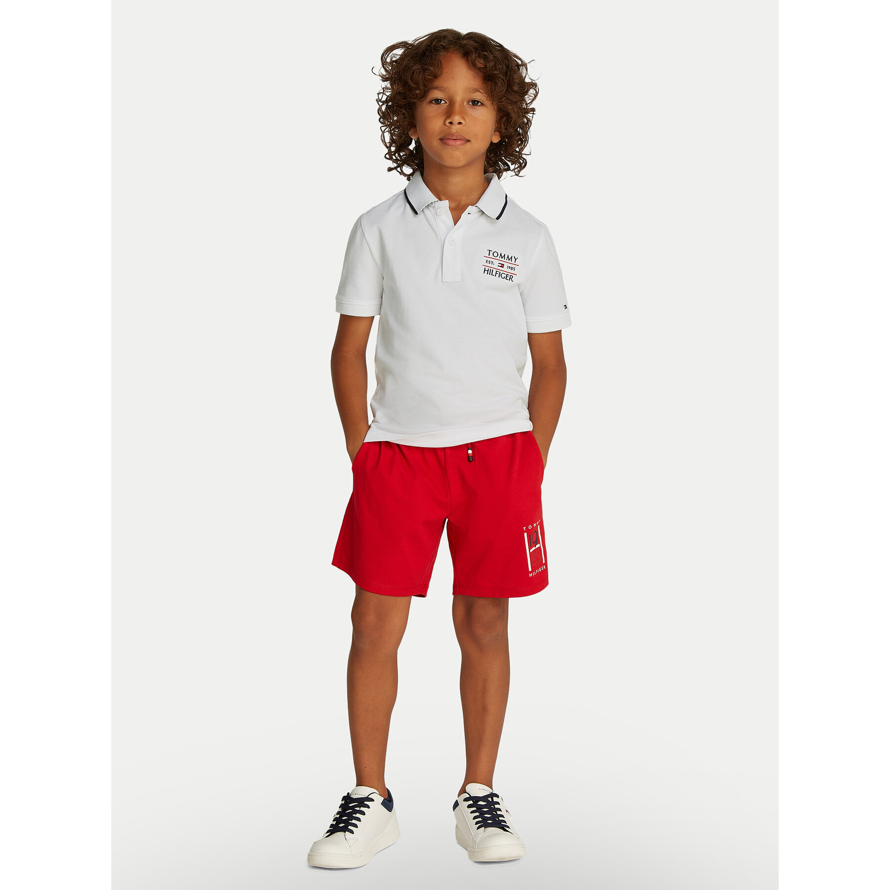 Tommy Hilfiger Polo majica KB0KB09524 D Bela Regular Fit