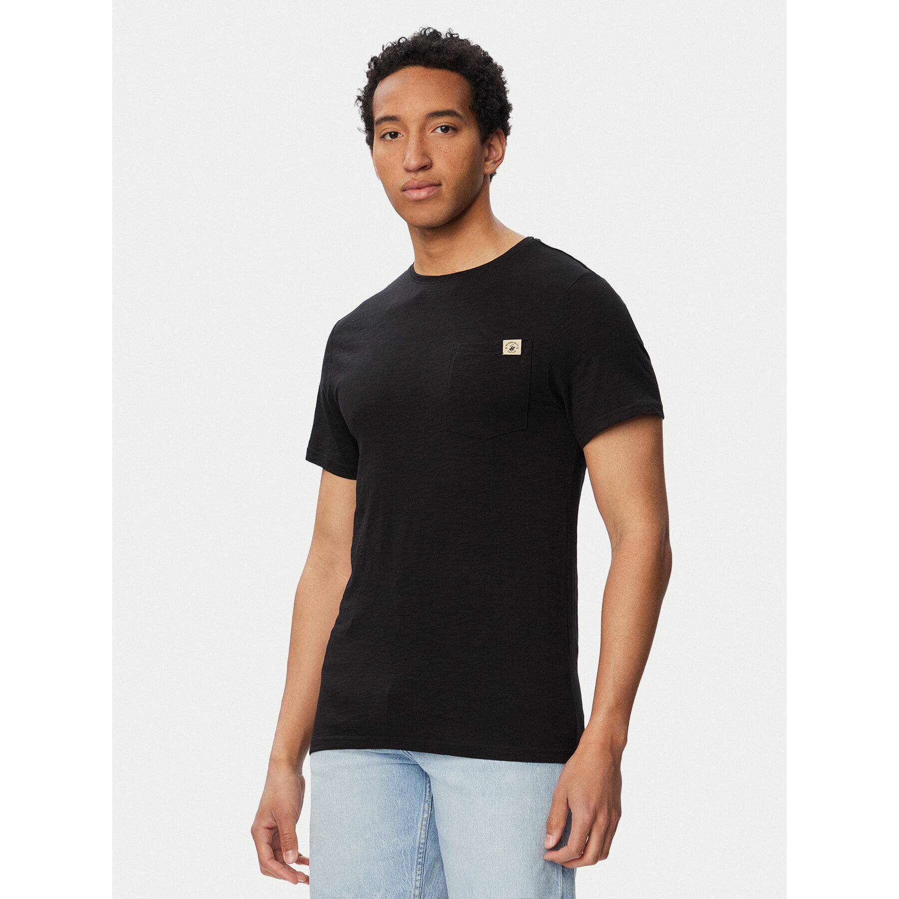 Beverly Hills Polo Club T-Shirt W126-BHMTS-1024-48X Schwarz Regular Fit