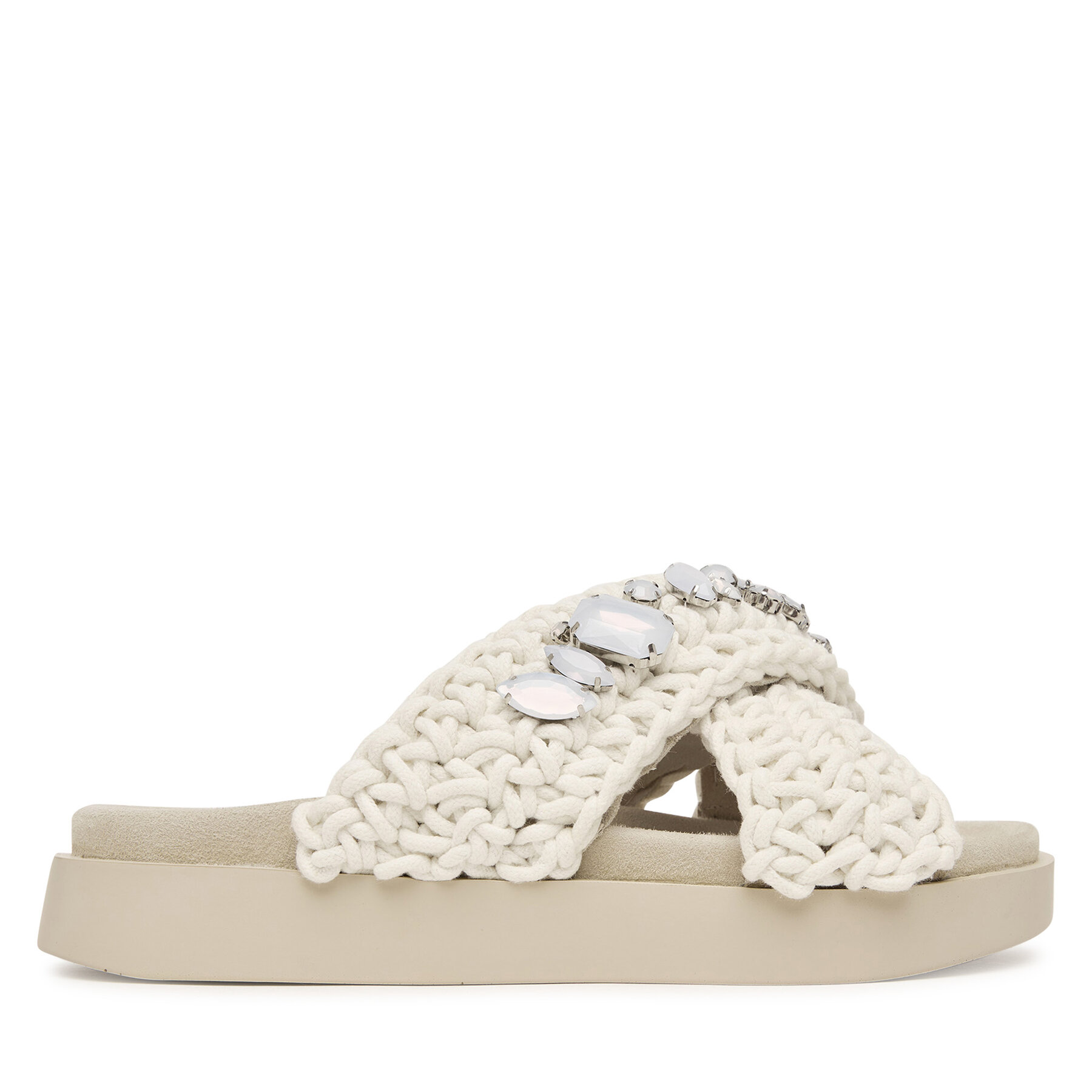 Παντόφλες Inuikii Woven Stones 1004.003.0073 Λευκό