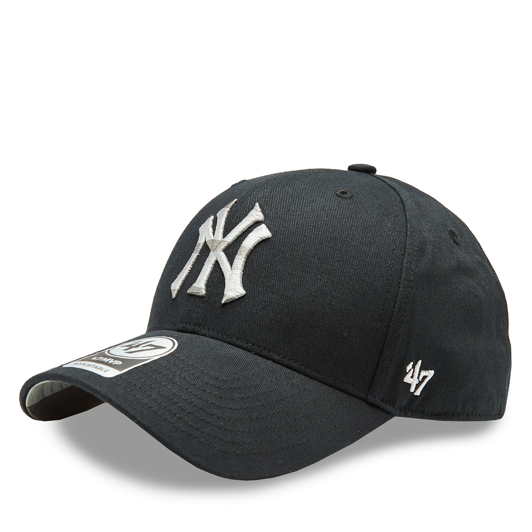 Gorra con visera 47 Brand MLB New York Yankees Retro Stripe Under 47 MVP B-RETMU17GWP-BK Negro