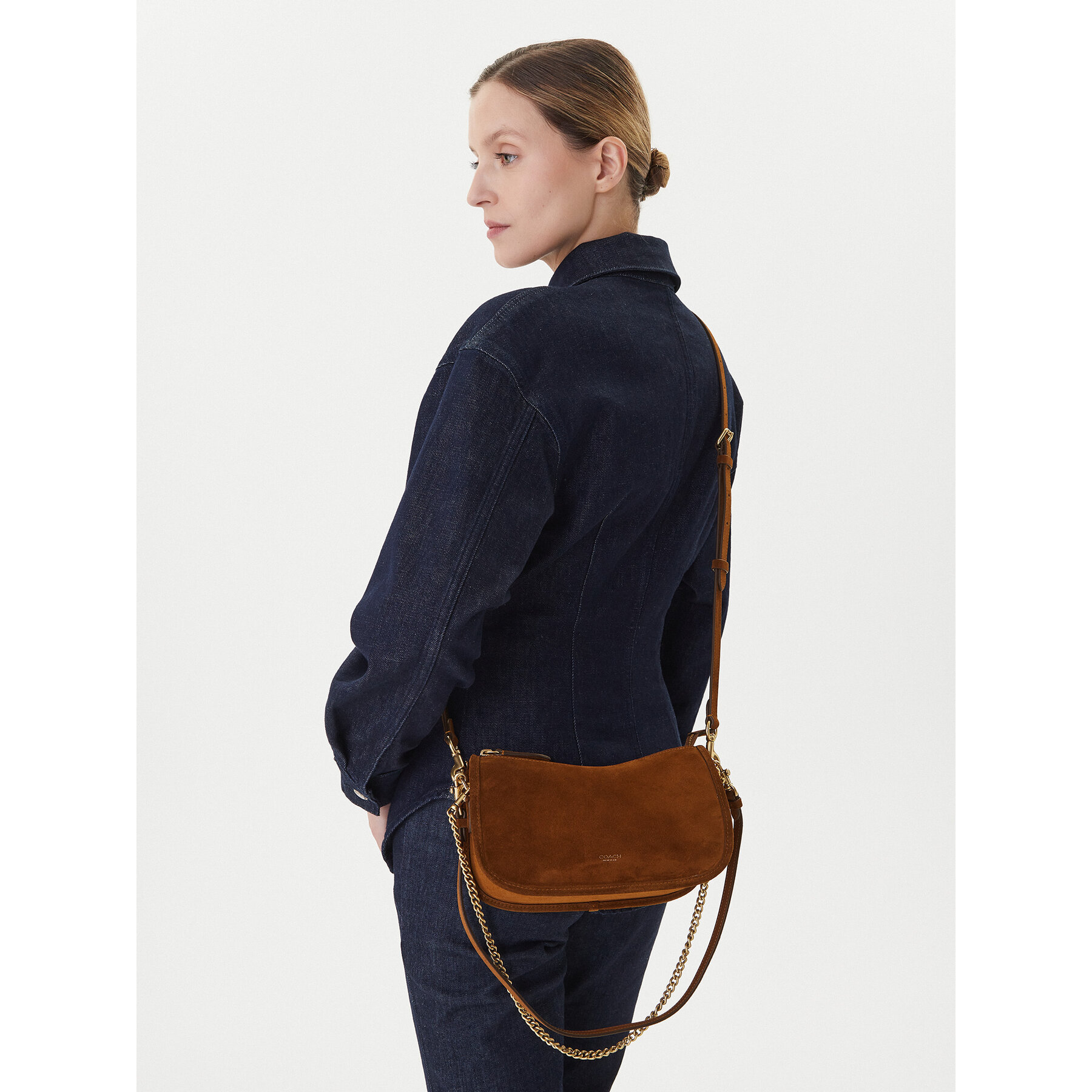 Geantă Coach Waverly CCC37 Maro