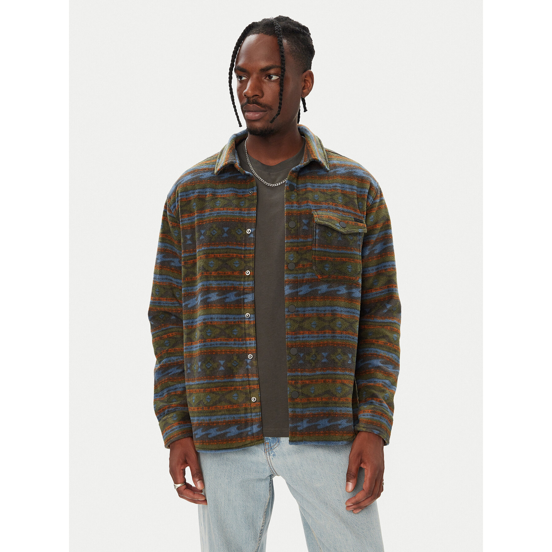 Billabong Fleecejacke EBYPF03014 Dunkelgrün Regular Fit