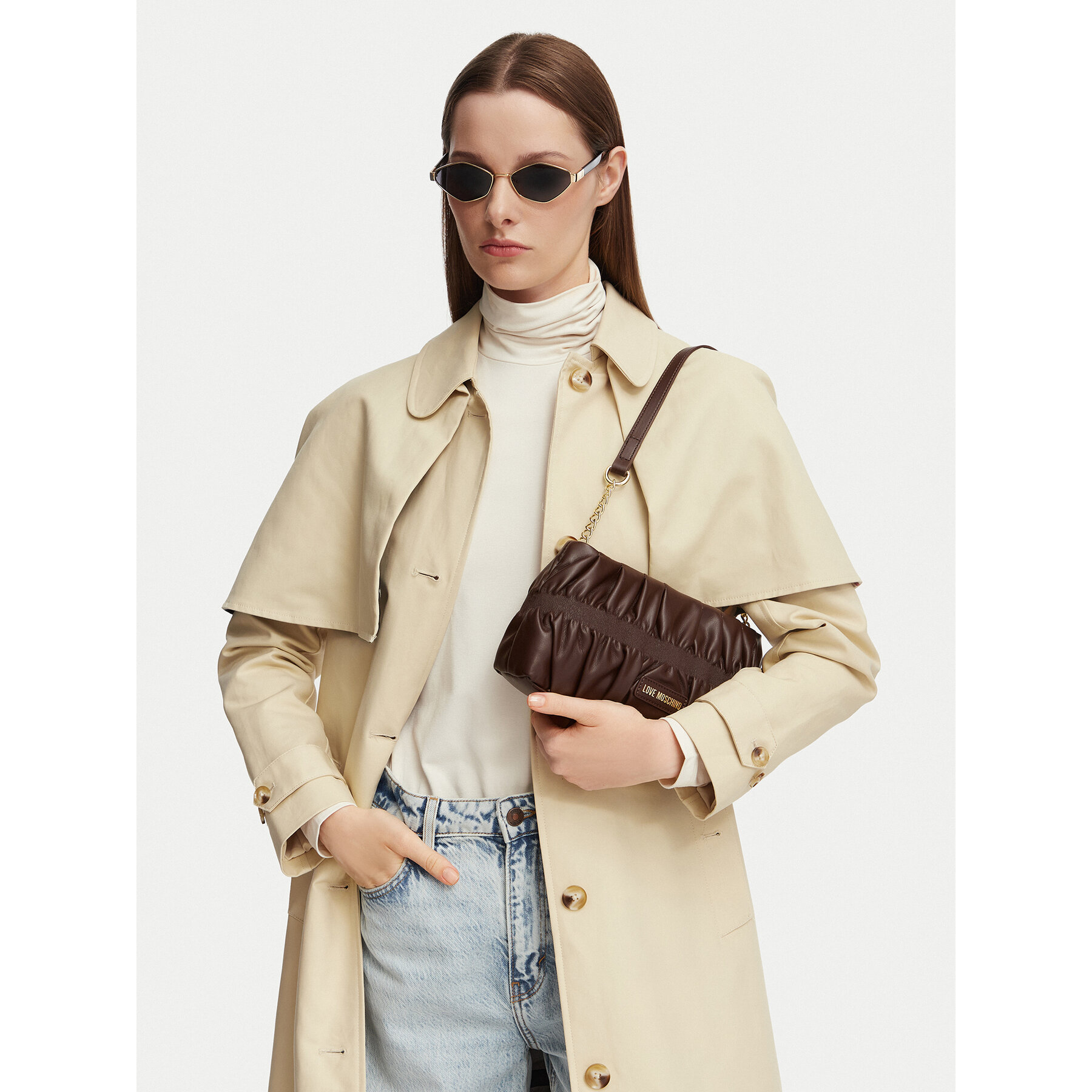 Geantă LOVE MOSCHINO JC4089PP1PLU0300 Maro