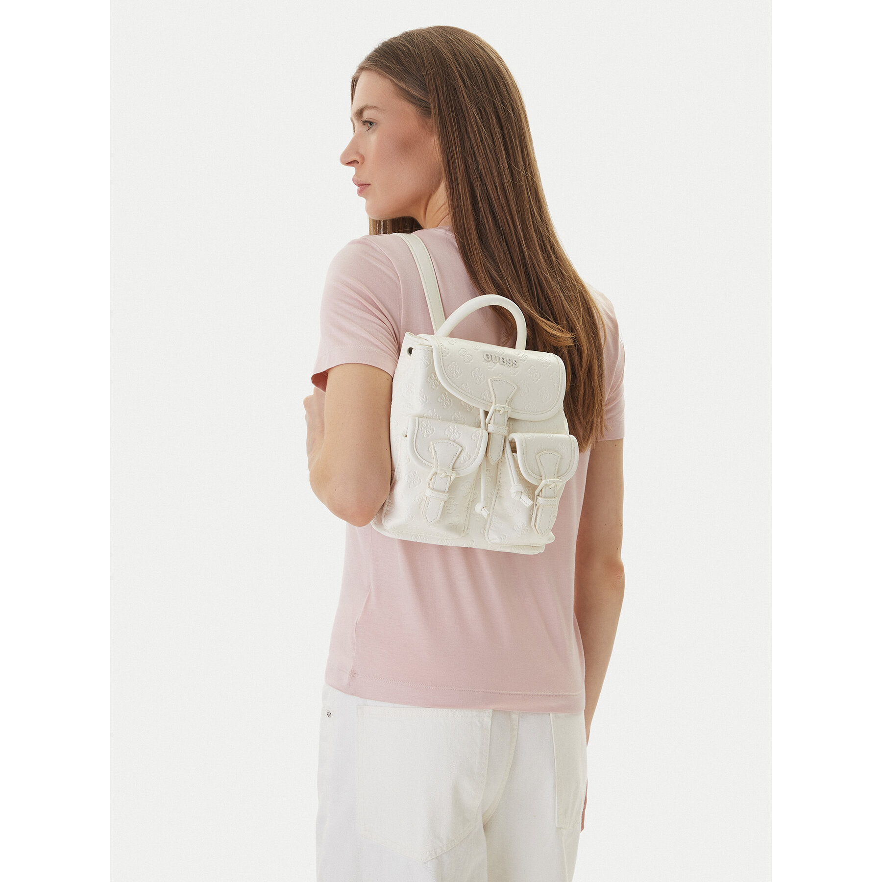 Σακίδιο Guess V6GZ05 W2120 Εκρού