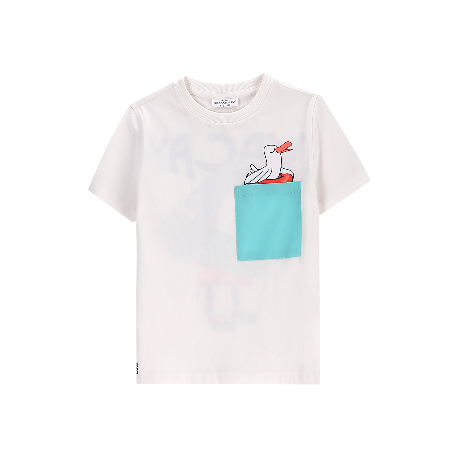 Coccodrillo Coccodrillo T-Shirt WC5143201HBK Εκρού Regular Fit