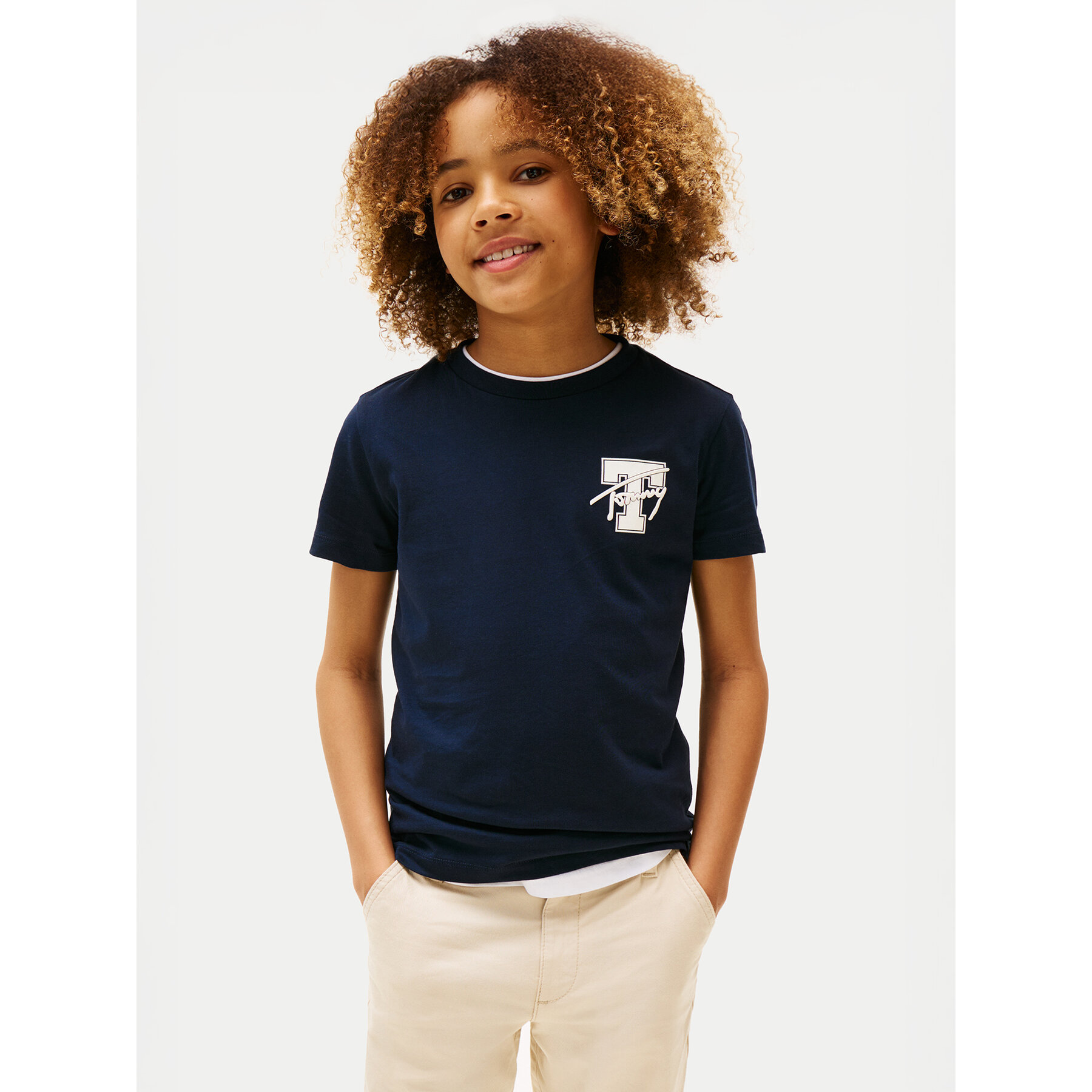 Tommy Hilfiger T-Shirt Varsity Graphic KB0KB09868 Σκούρο μπλε Regular Fit