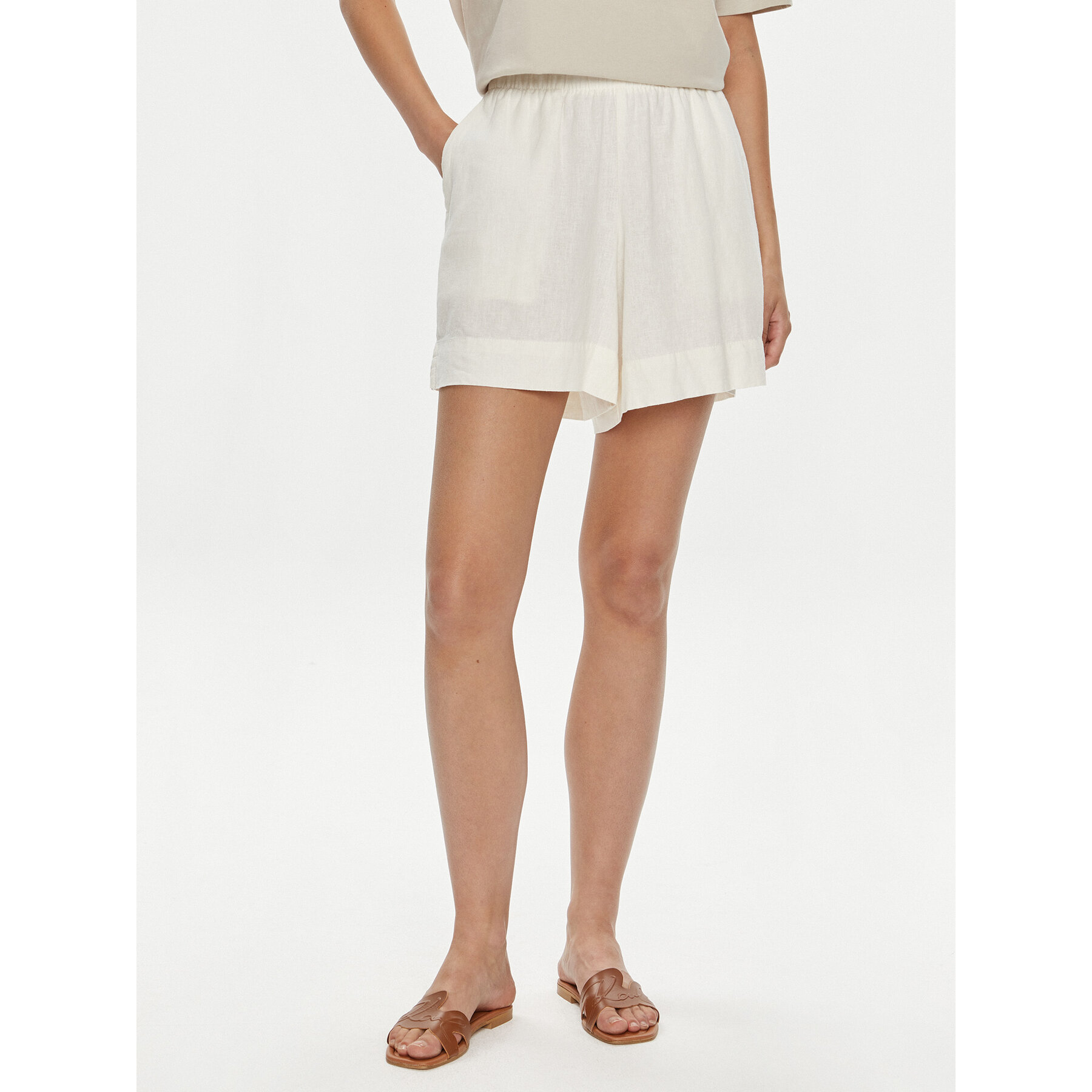 Gap Stoffshorts 582942-02 Écru Regular Fit