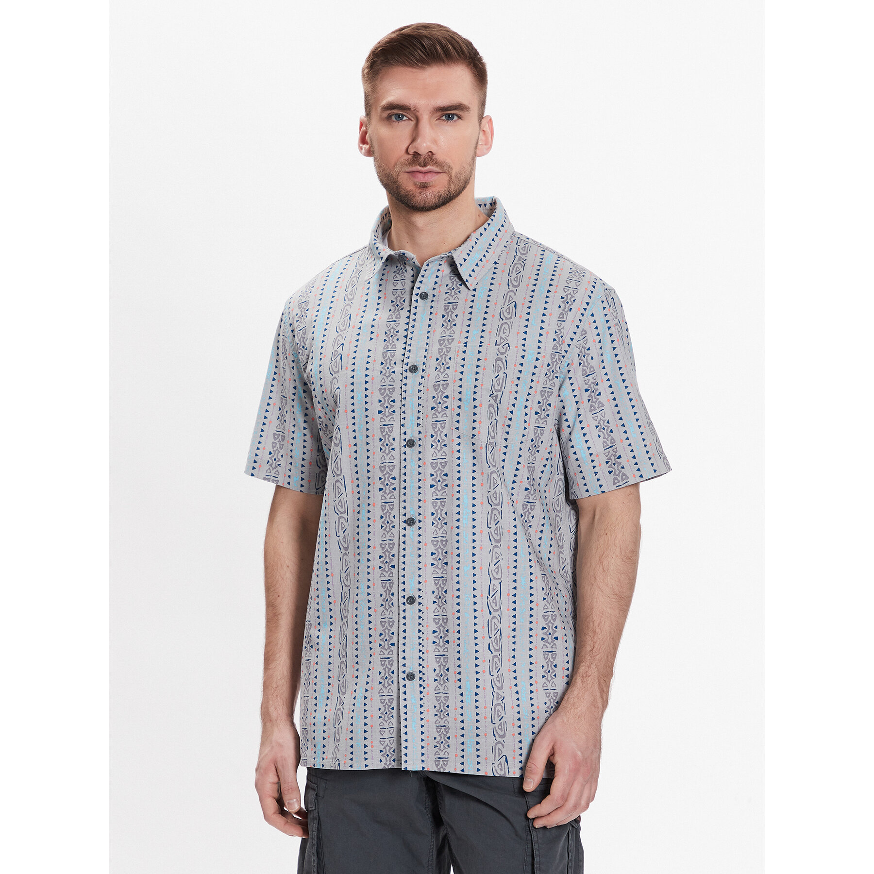 Quiksilver Hemd Tracks EQYWT04463 Grau Regular Fit