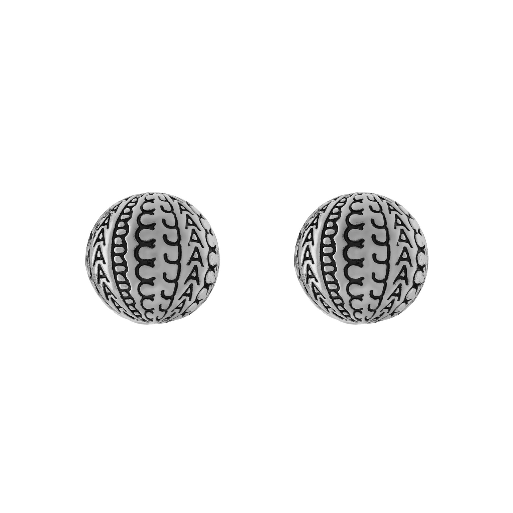 Naušnice Marc Jacobs The Monogram Stud 2S4JER001J53 Srebrna