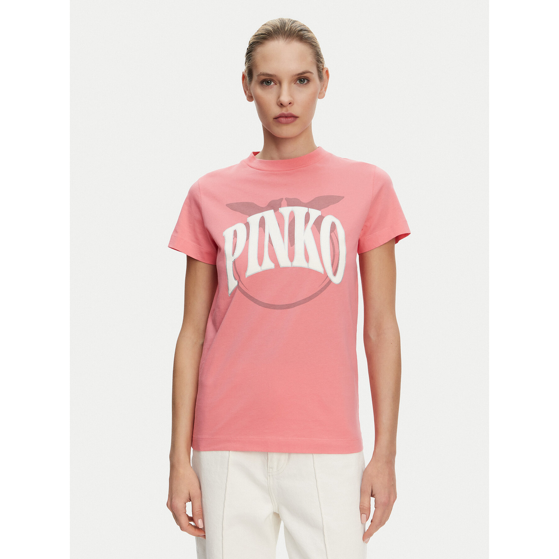 PINKO T-Shirt 101752 A2CT N55 Ροζ Regular Fit
