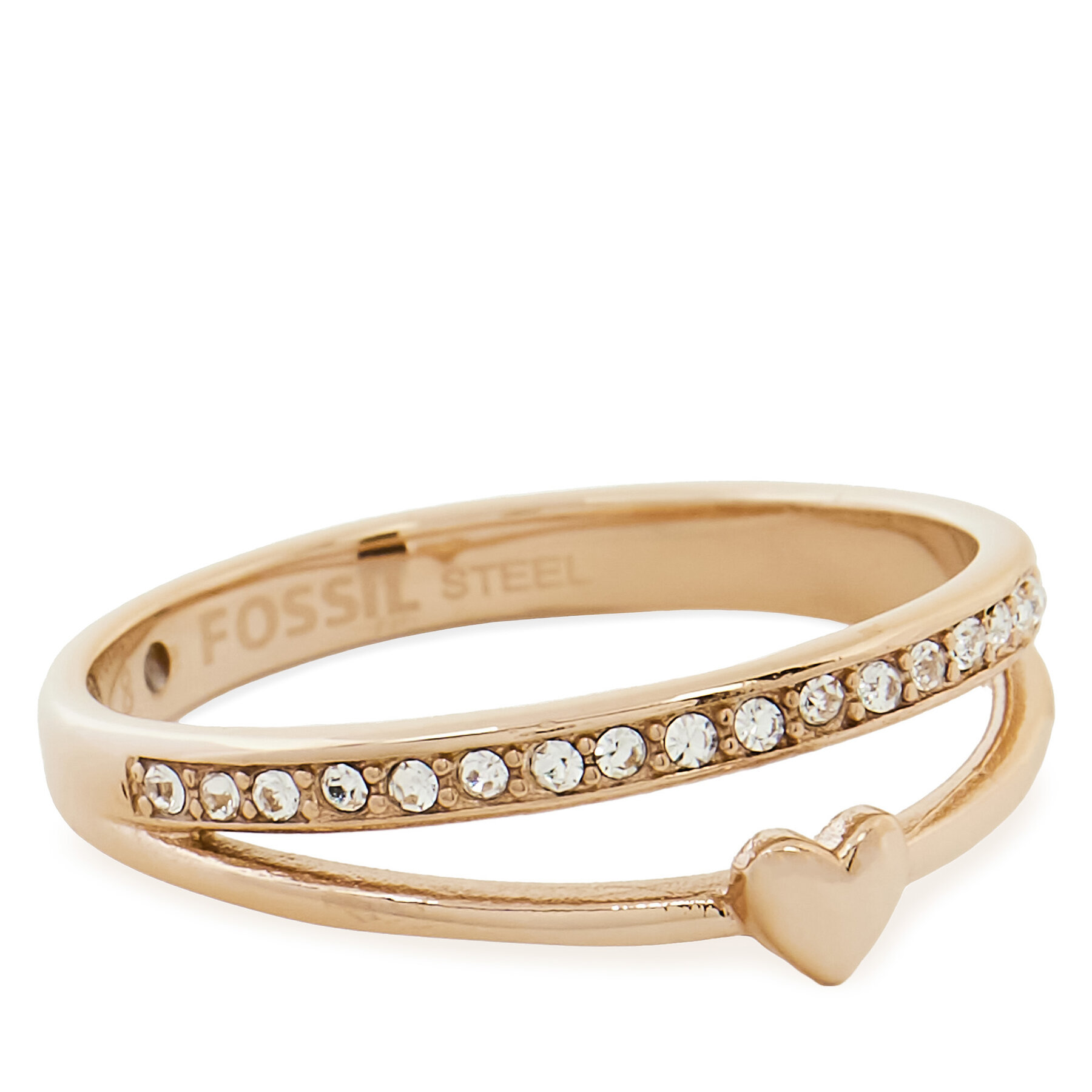 Ring Fossil JF03460791 Rosé vergoldet
