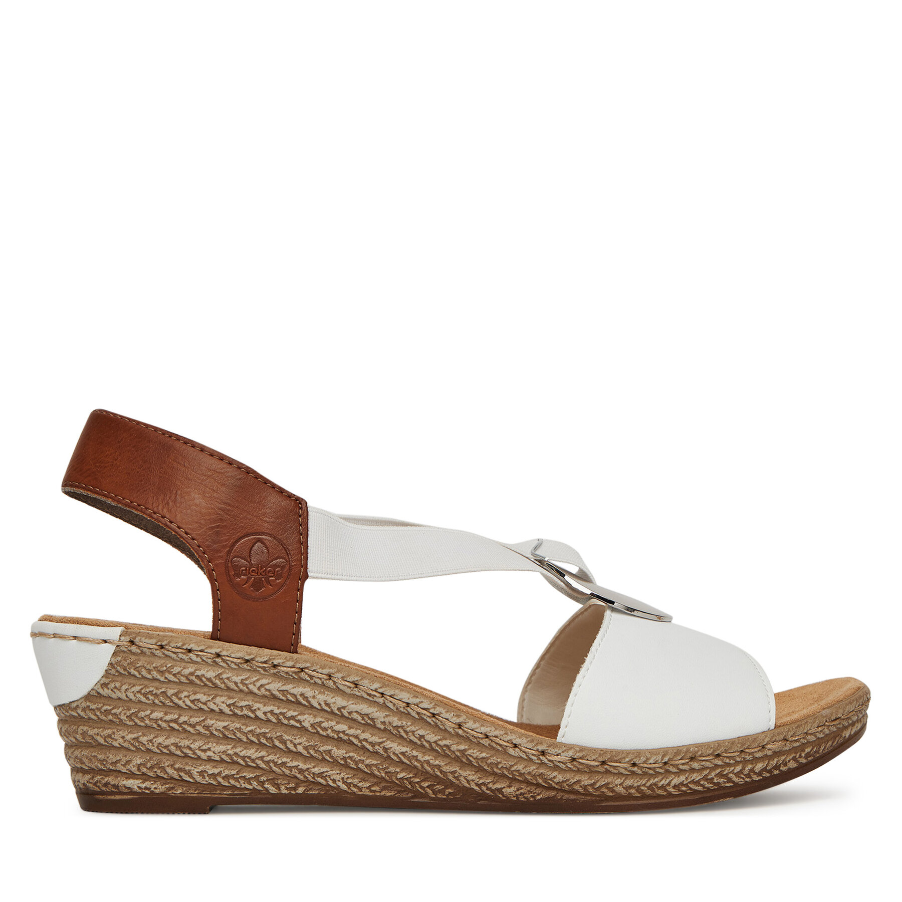 Sandale Rieker 624H6-81 Alb