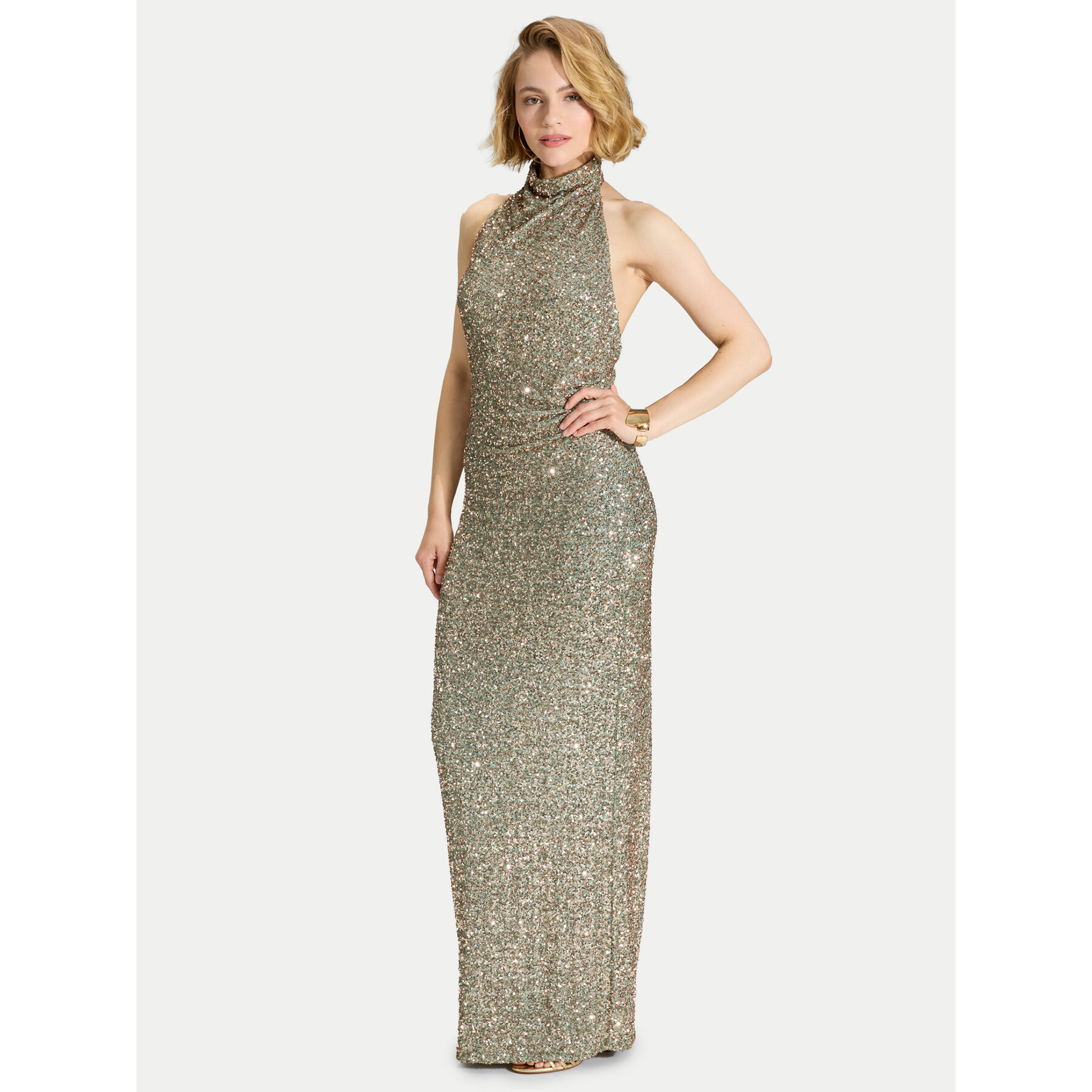 Swing Abendkleid 5AK13400 Grün Regular Fit