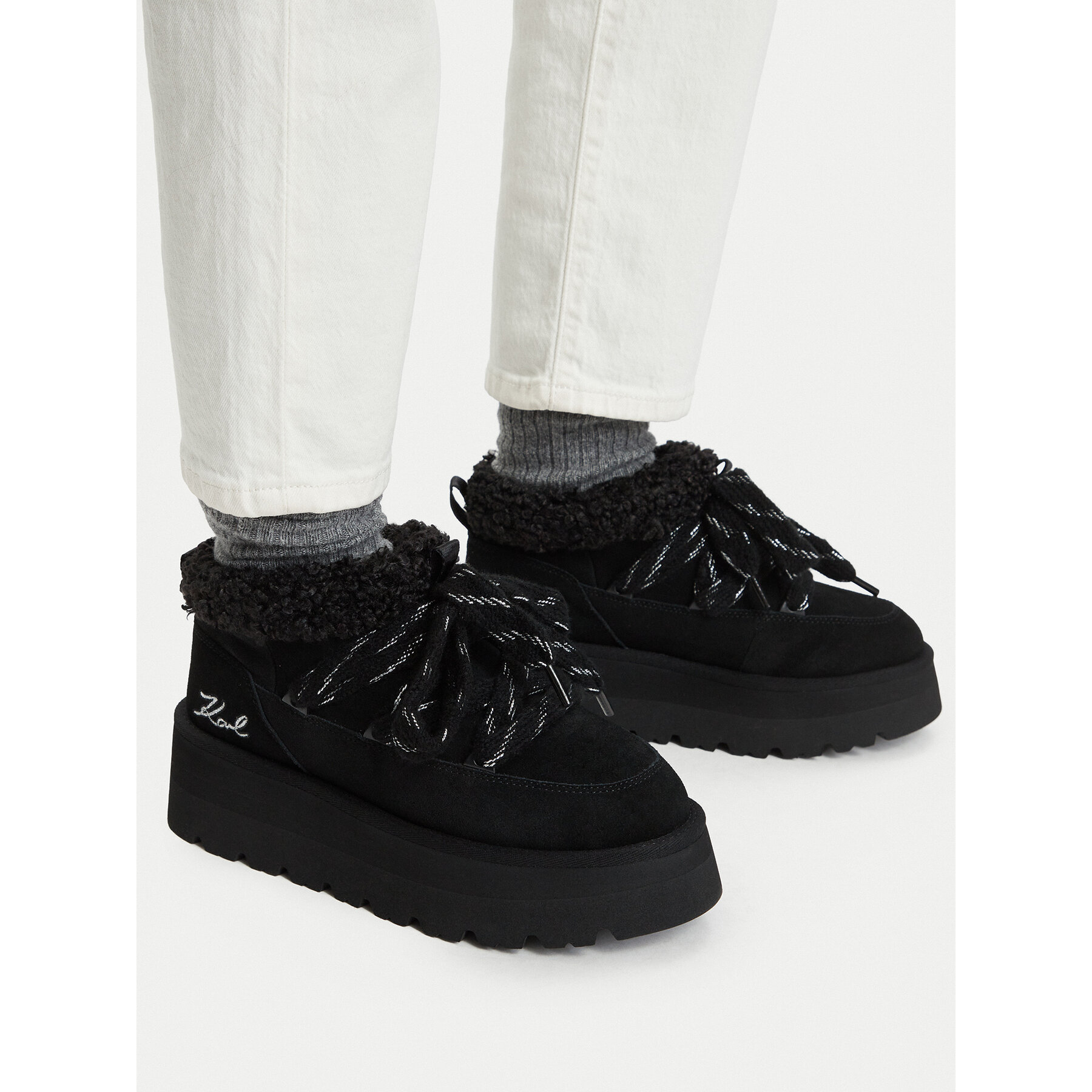 Μπότες Χιονιού KARL LAGERFELD KL48632 Μαύρο